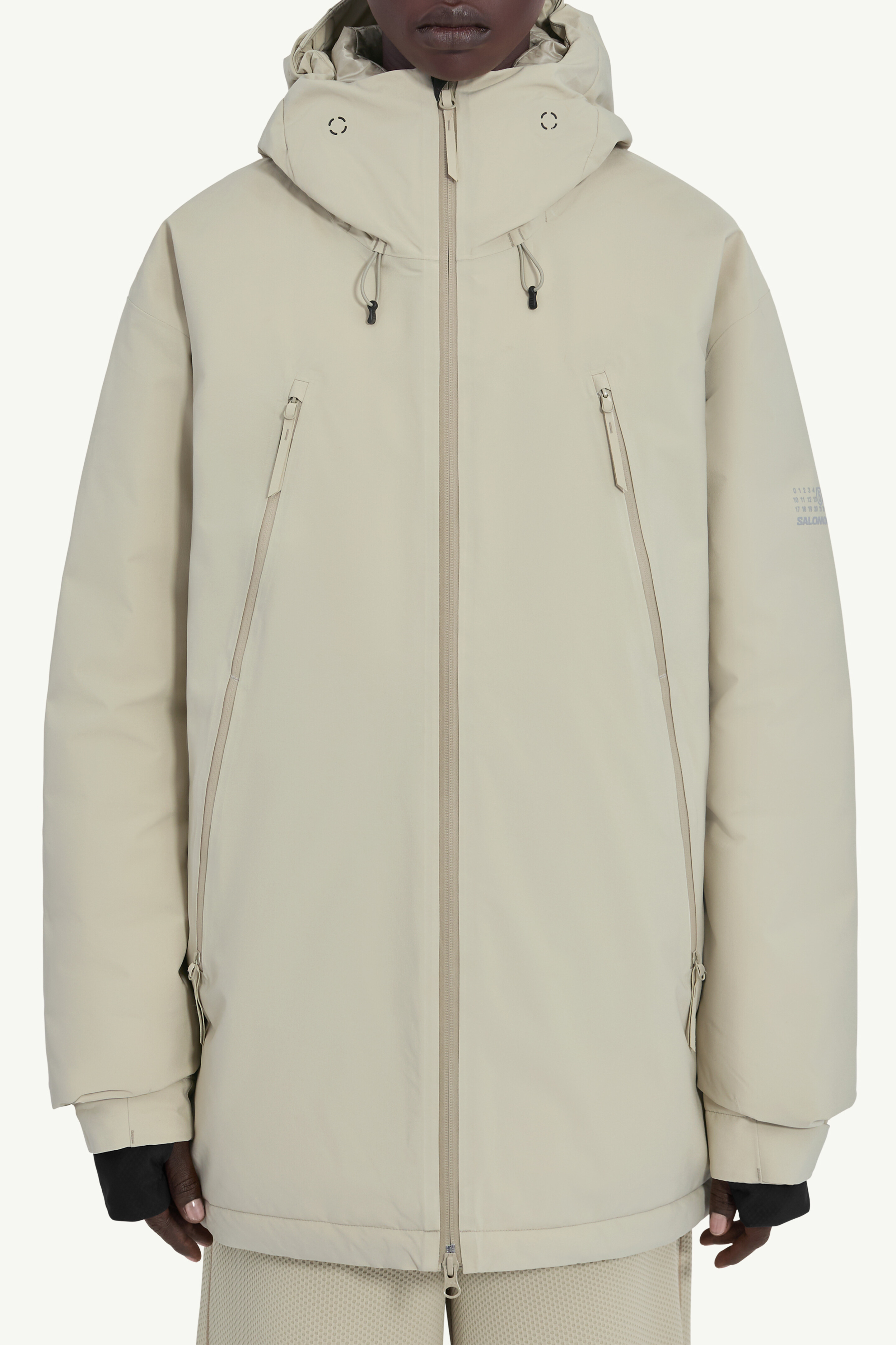 Gray MM6 x Salomon hooded jacket | MM6 Official