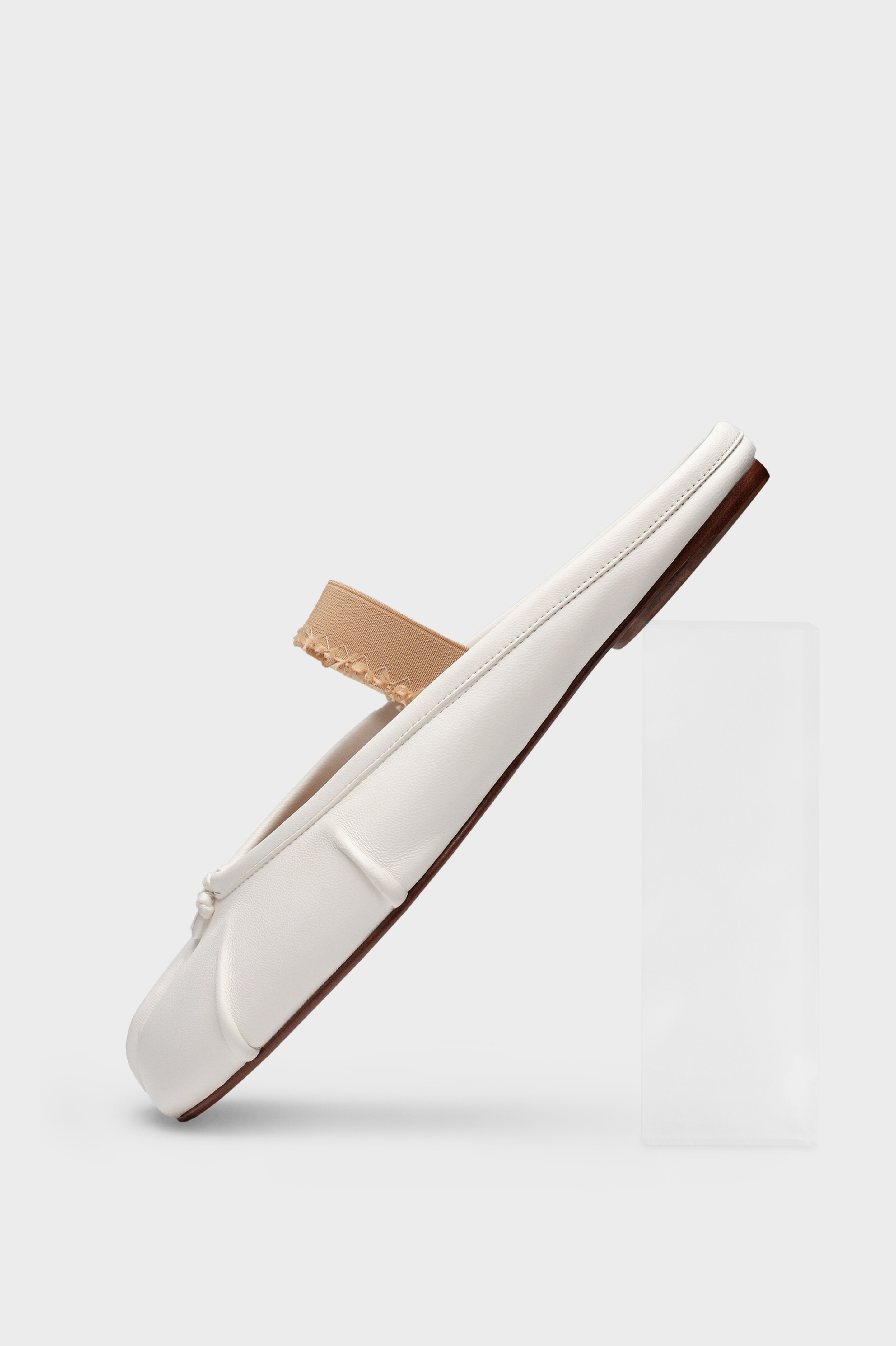 White Elastic Tabi Ballerina Mule | Maison Margiela