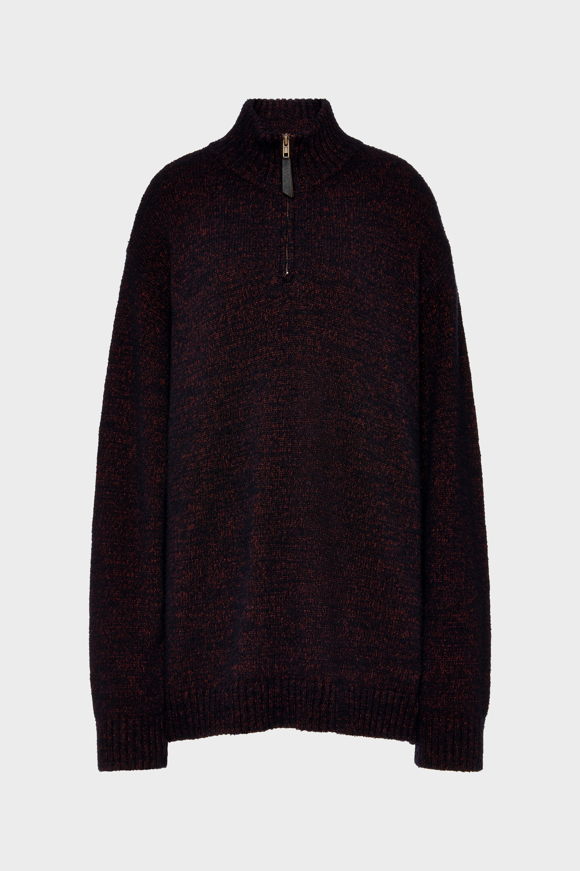 Bordeaux Half-Zip Knit Sweater | Maison Margiela Official