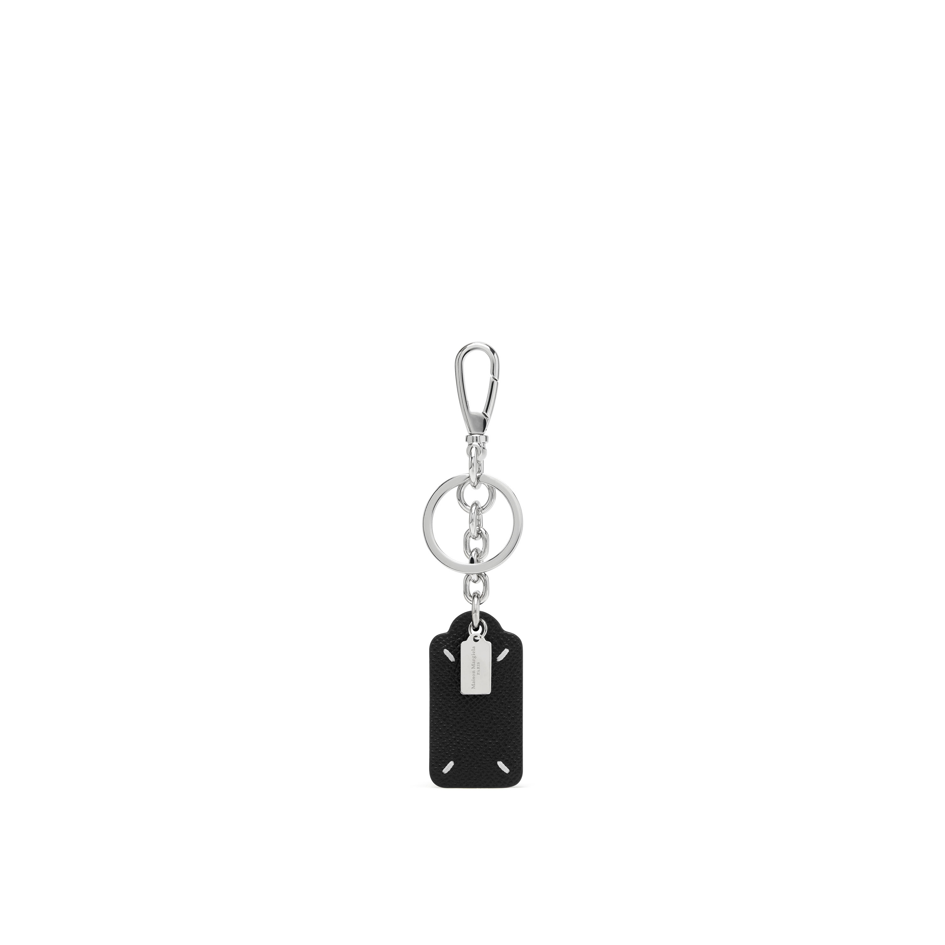 Black Four stitches tag keyring | Maison Margiela Official