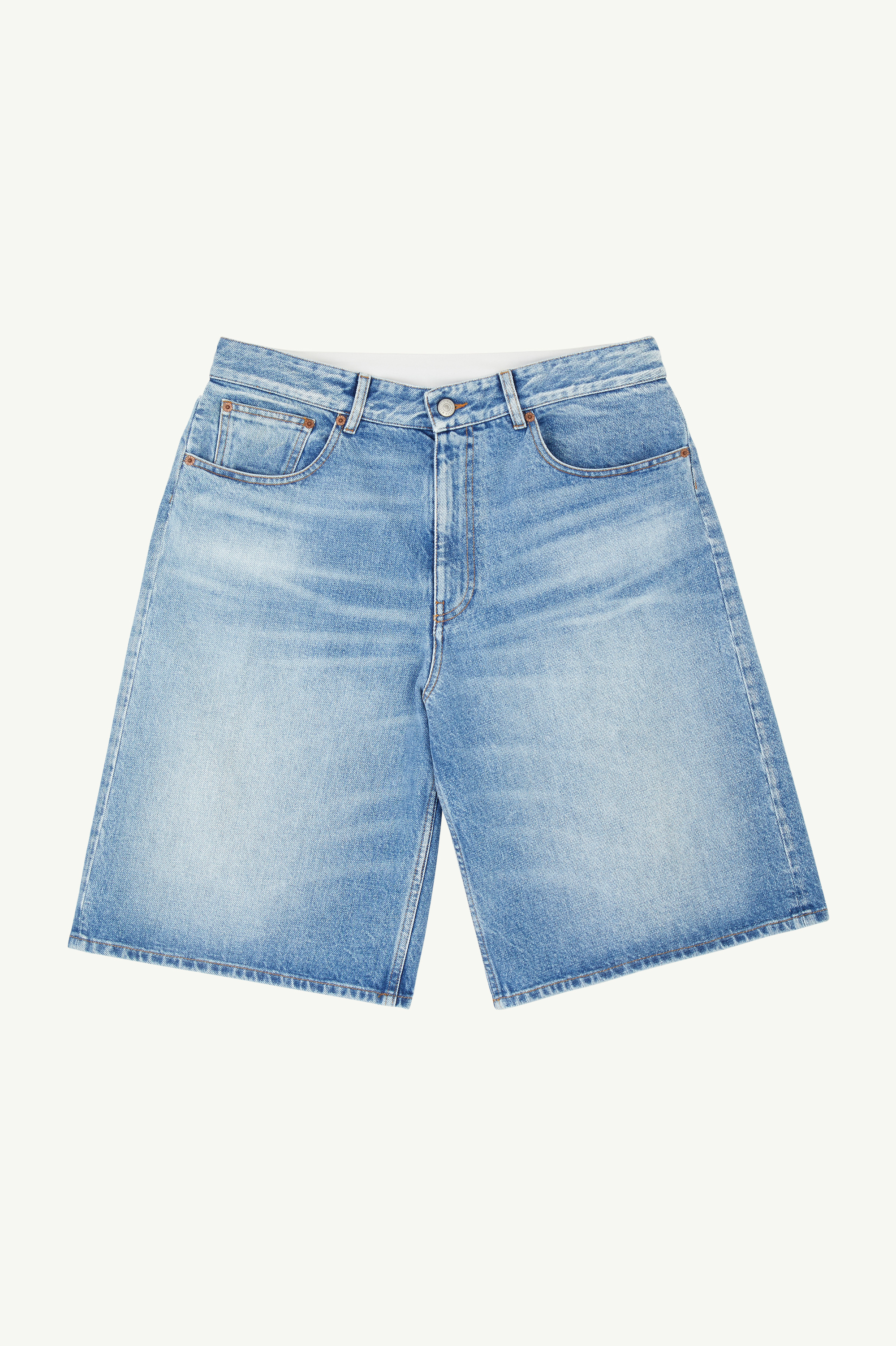 Blue Denim bermuda shorts | MM6 Official