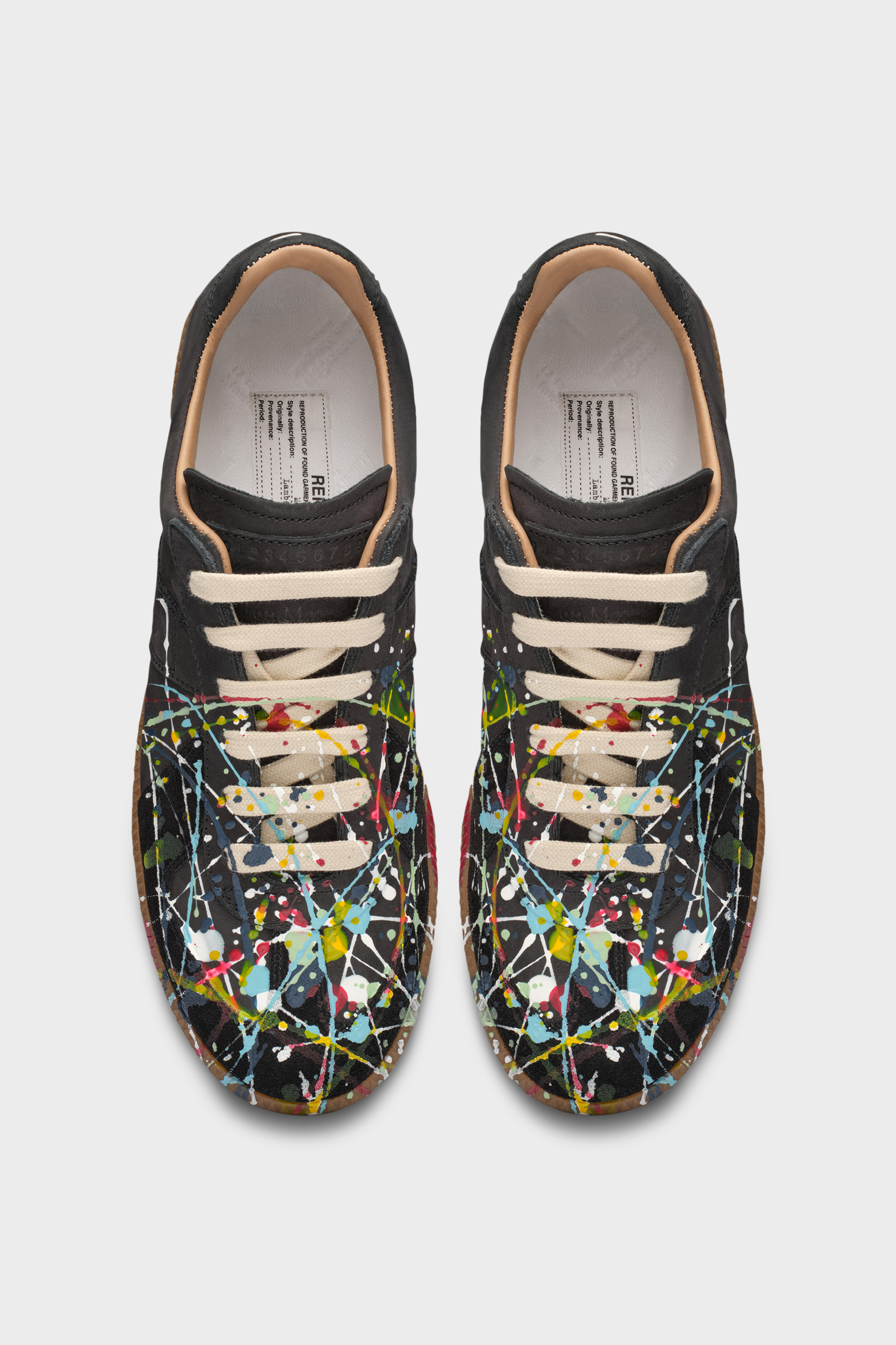 Maison Margiela REPLICA PAINT ペイントスニーカー Maison Margiela Mens Paint Replica Shoes – Extra Butter