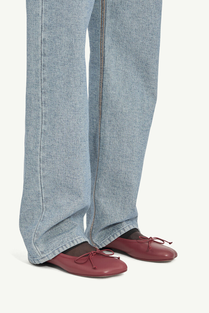 Blue Anatomic Numeric Ballerinas | MM6 Official