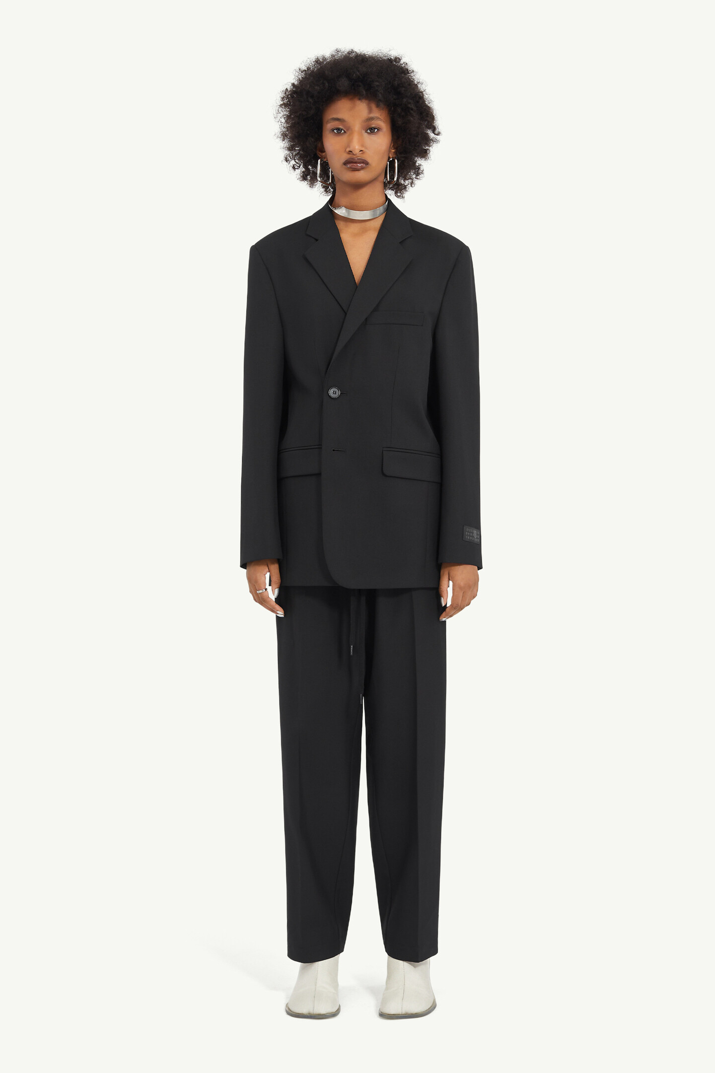Black Wool Suit Single-breasted Jacket | Maison Margiela