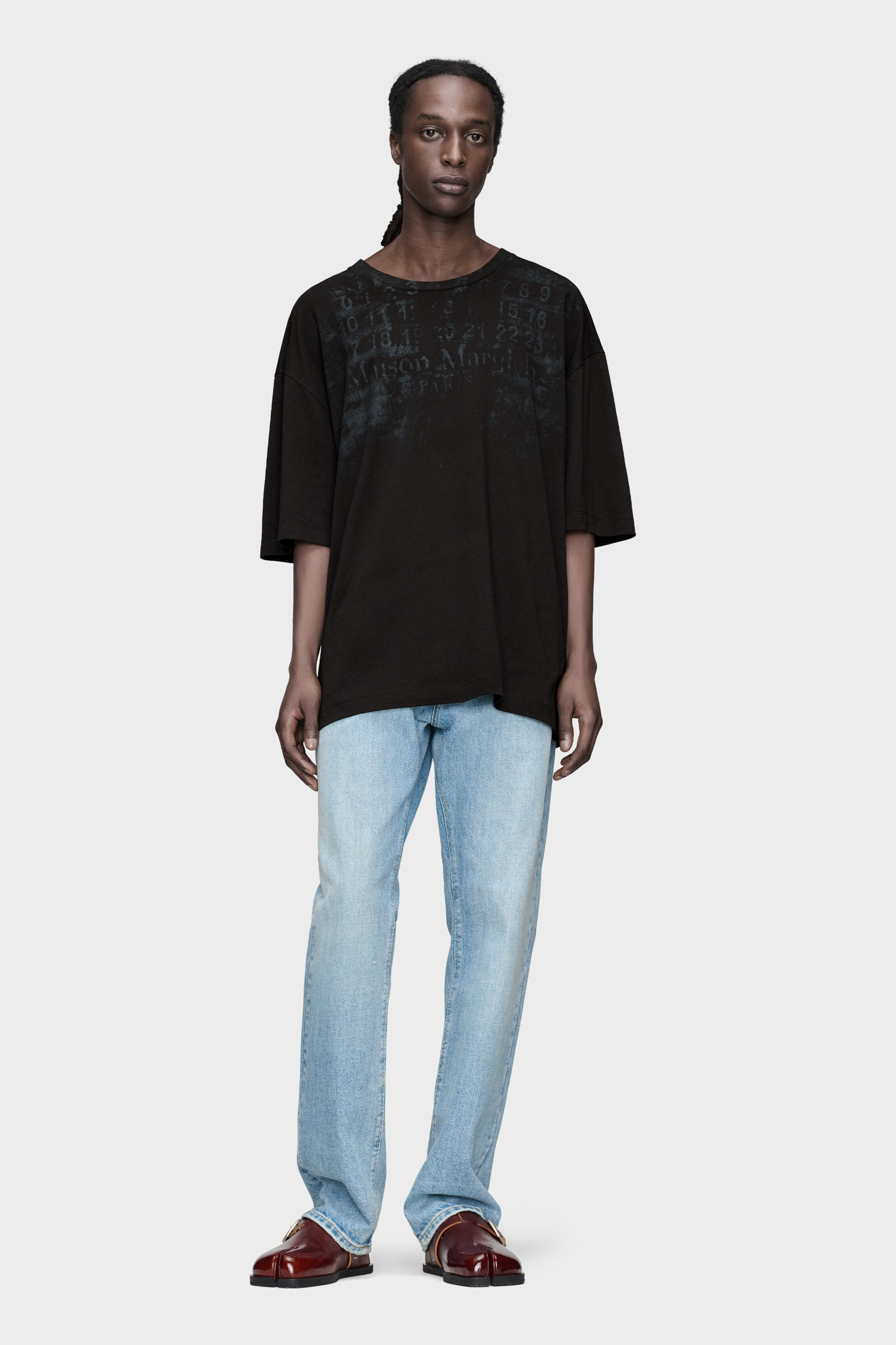 Black Numeric Cotton T-Shirt | Maison Margiela Official