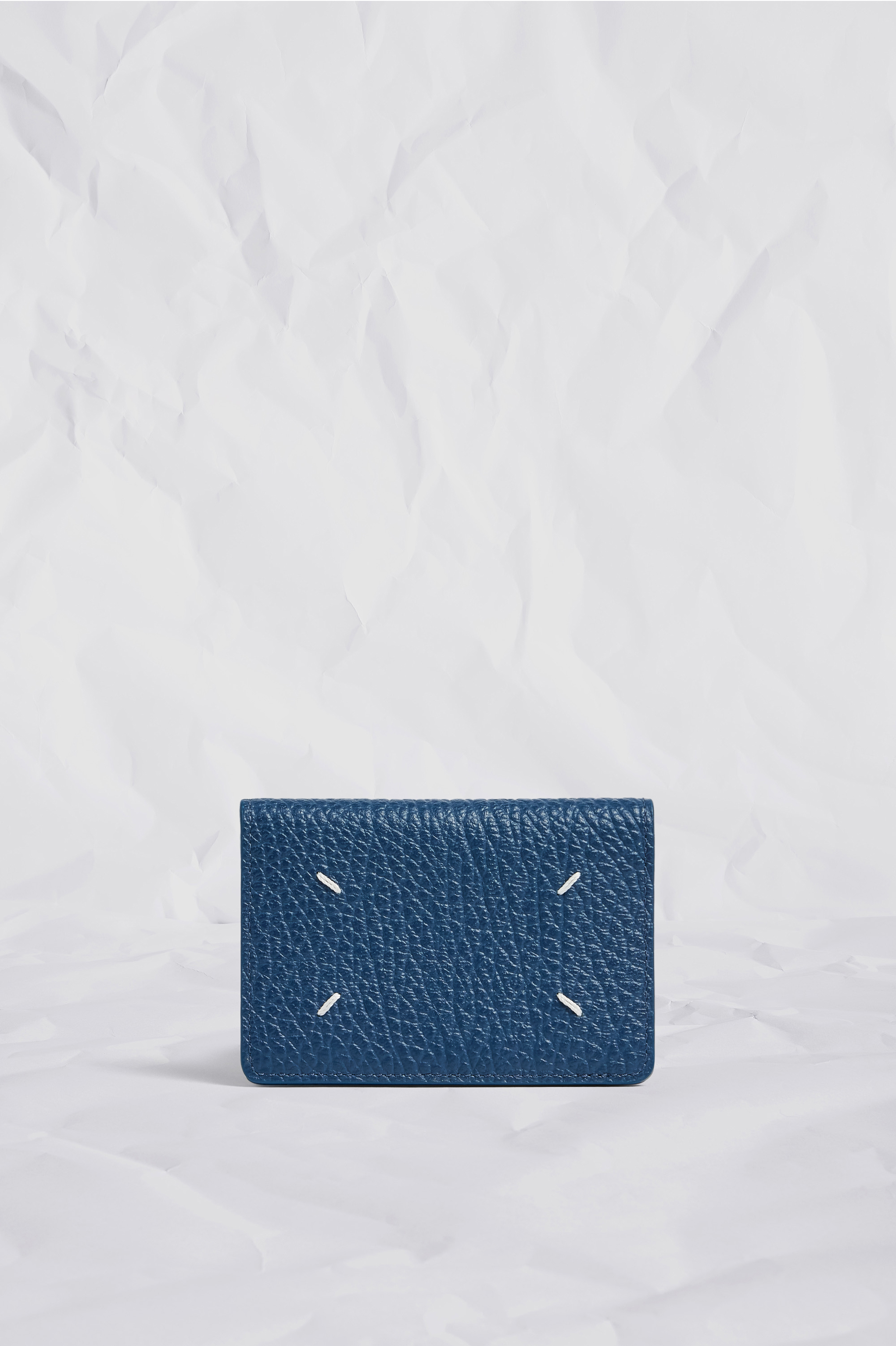 Dark denim Four stitches cardholder | Maison Margiela Official