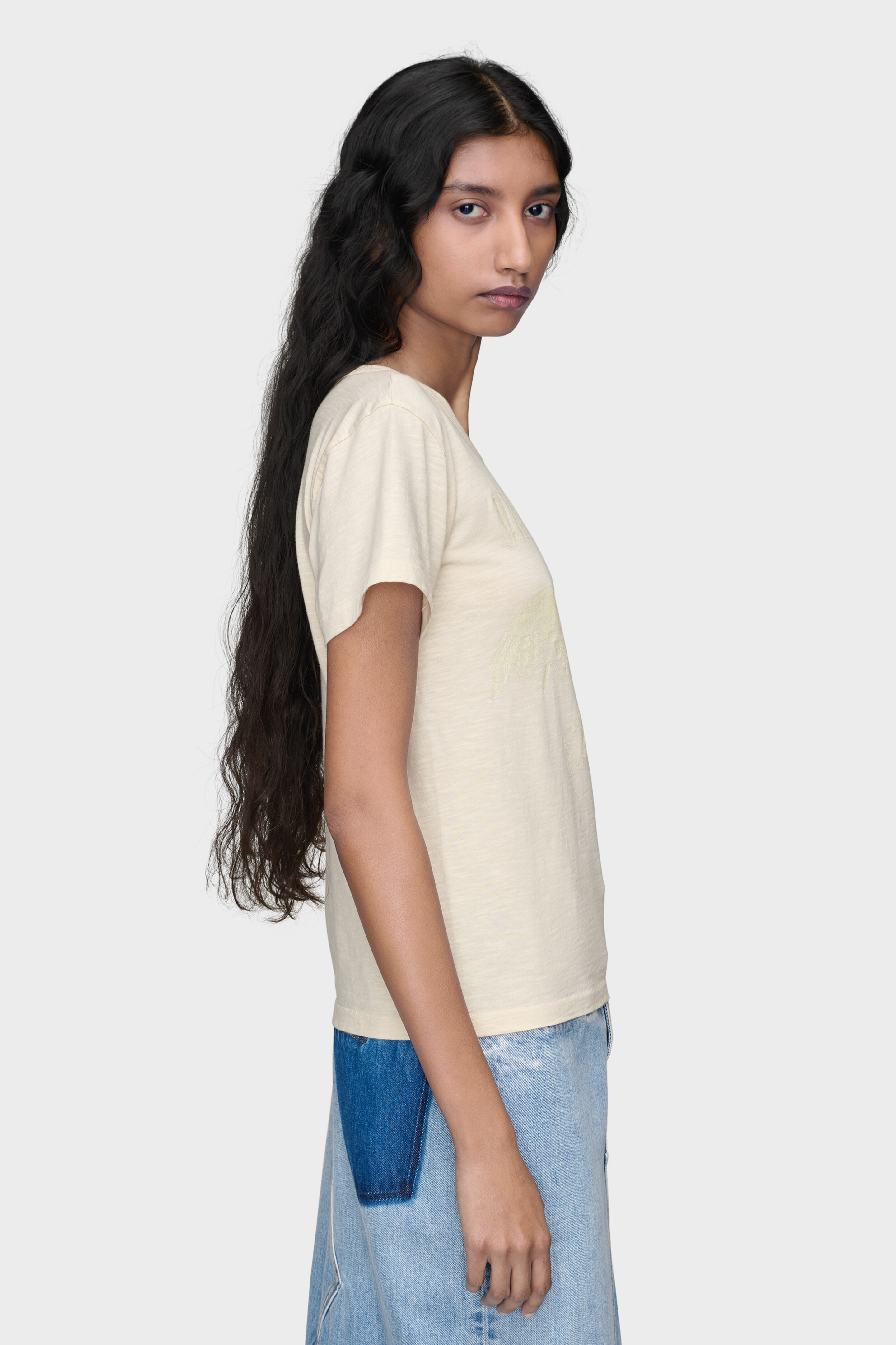 Cream Cotton T-Shirt | Maison Margiela Official