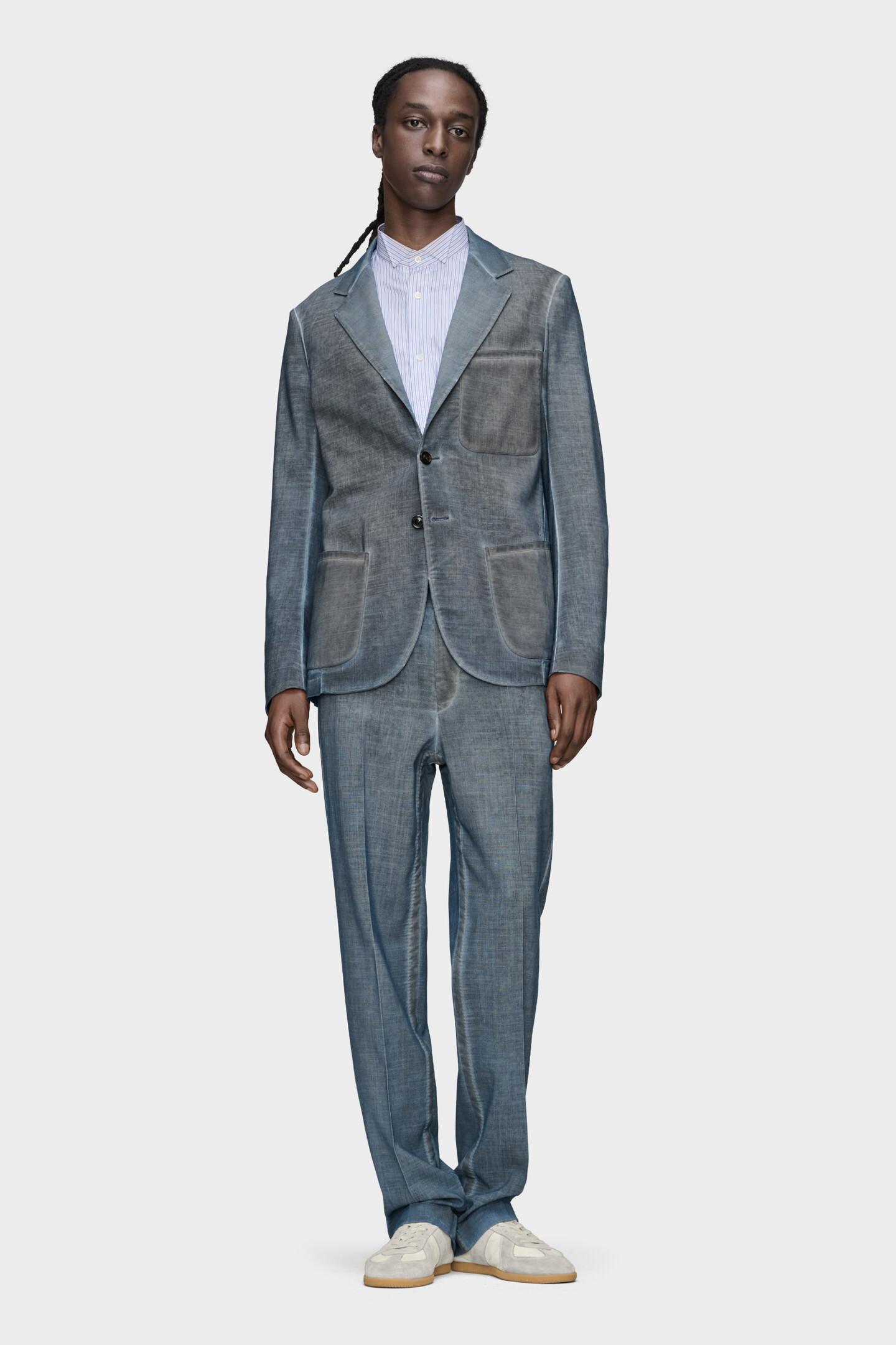 Blue Double-Dyed Wool Blazer | Maison Margiela Official