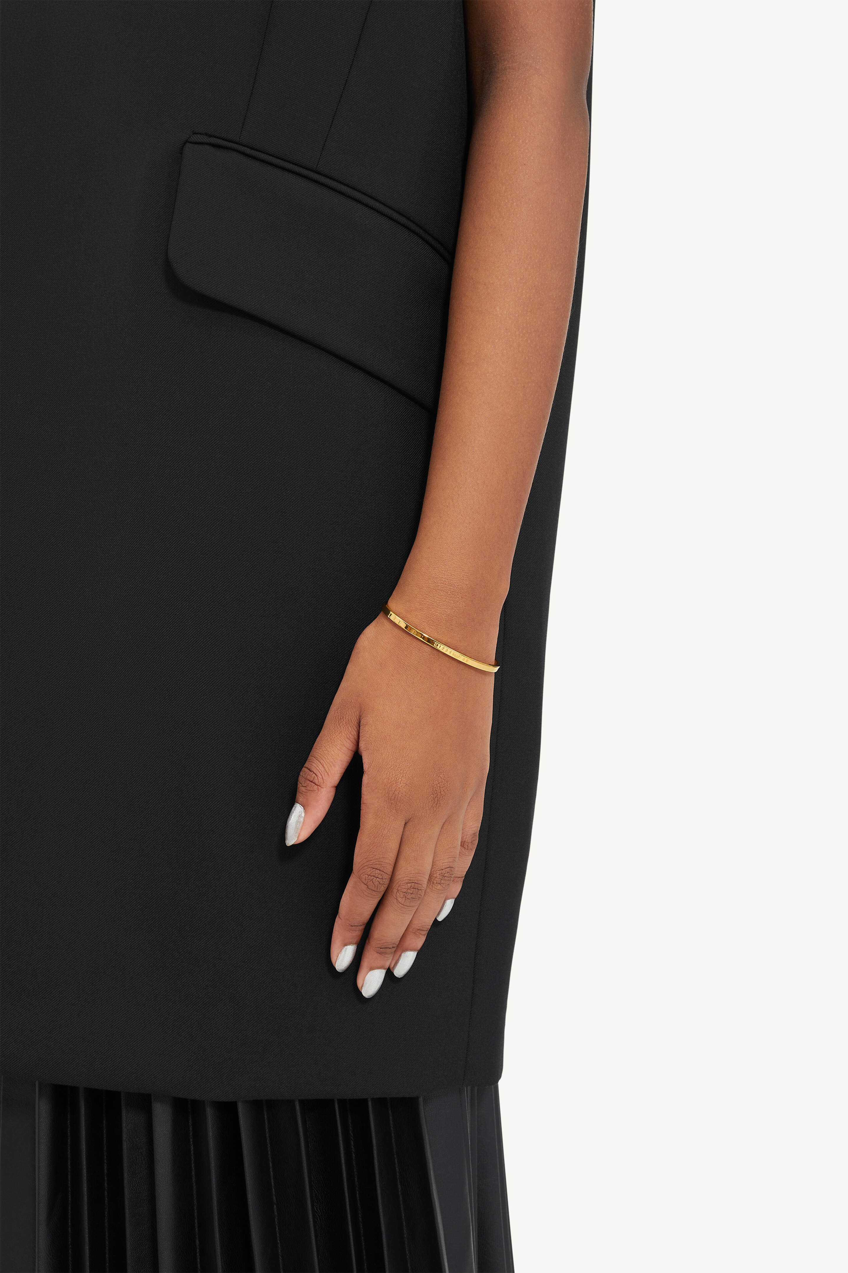 Yellow Numeric Minimal Signature Cuff Bracelet | MM6 Official