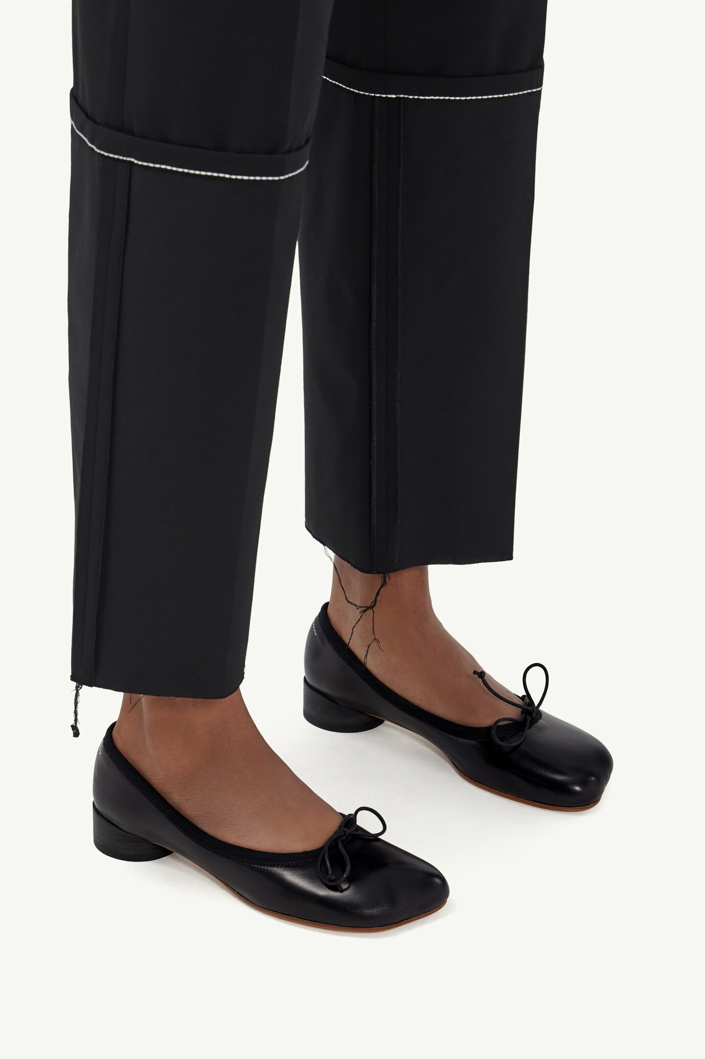 Black Low-Cut Ballerina Flats | Maison Margiela