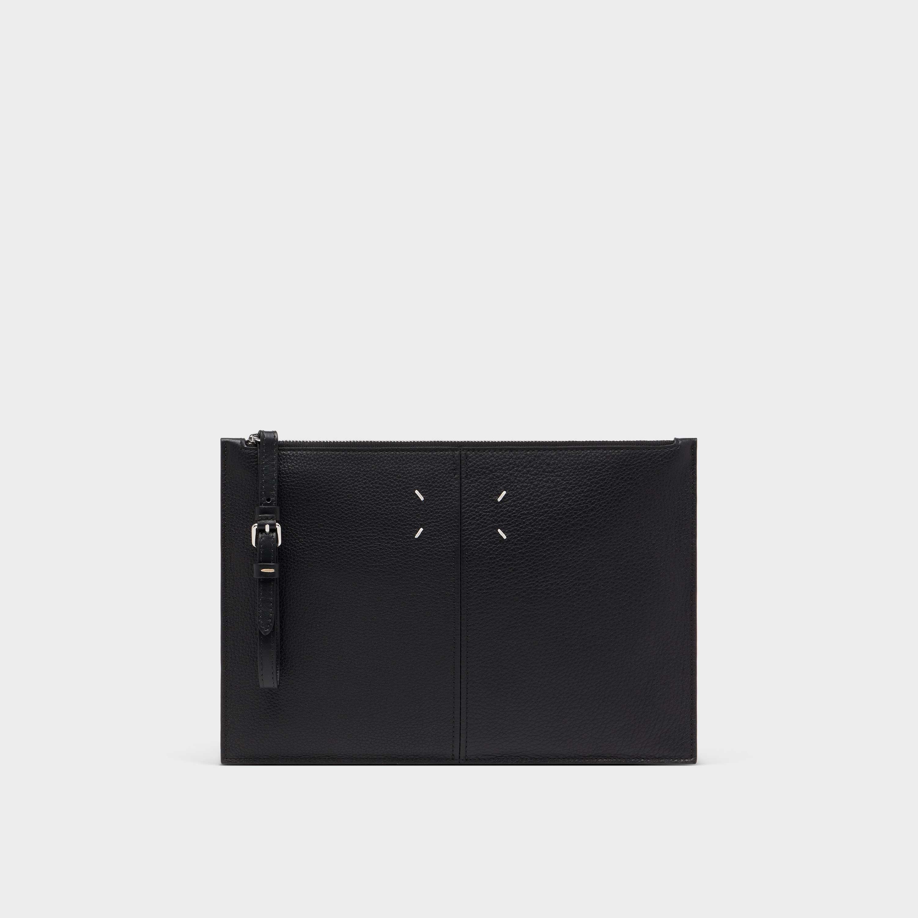 4ステッチ レザー ポーチ ブラック | Maison Margiela公式
