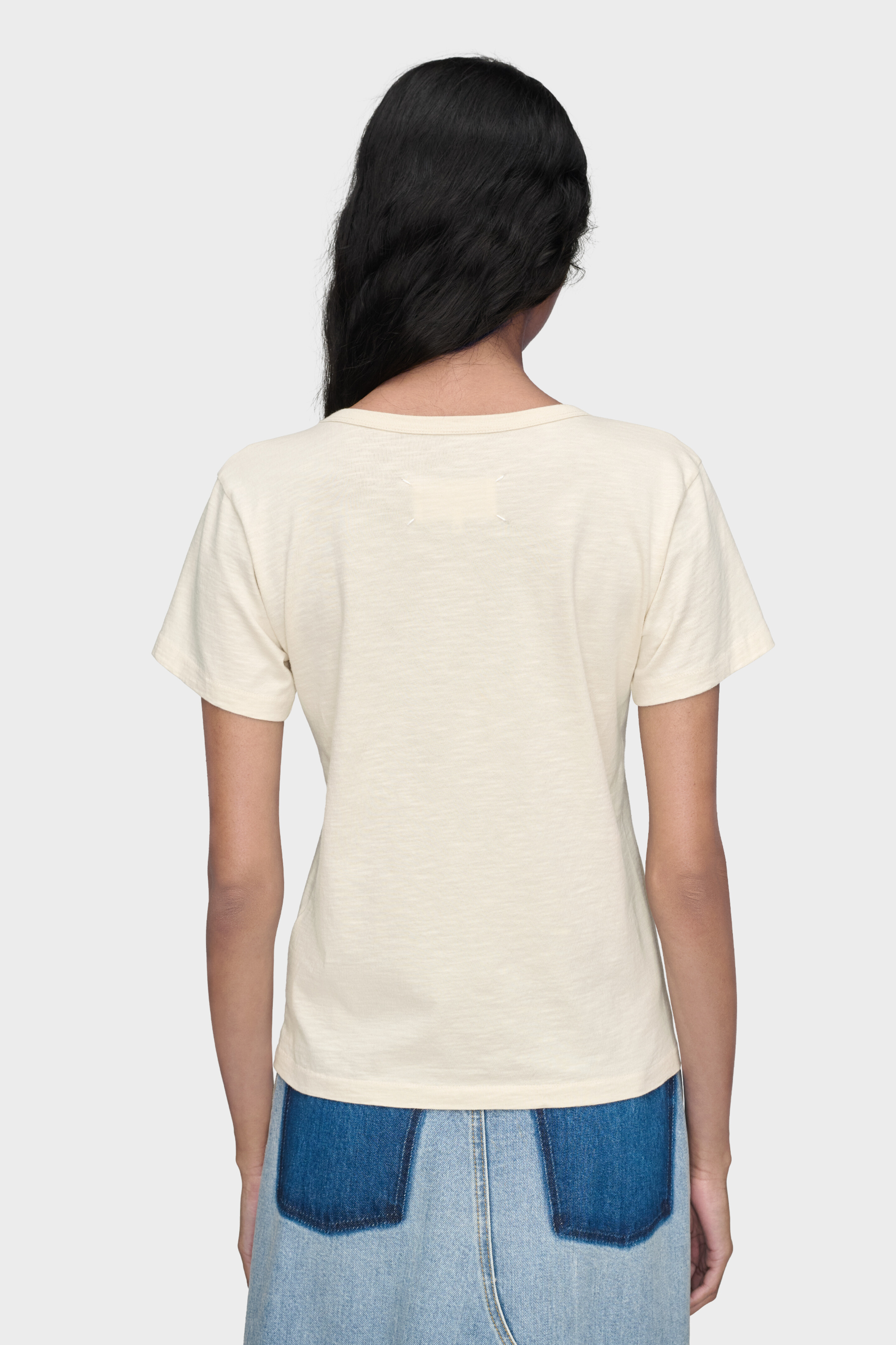 Cream Cotton T-Shirt | Maison Margiela Official