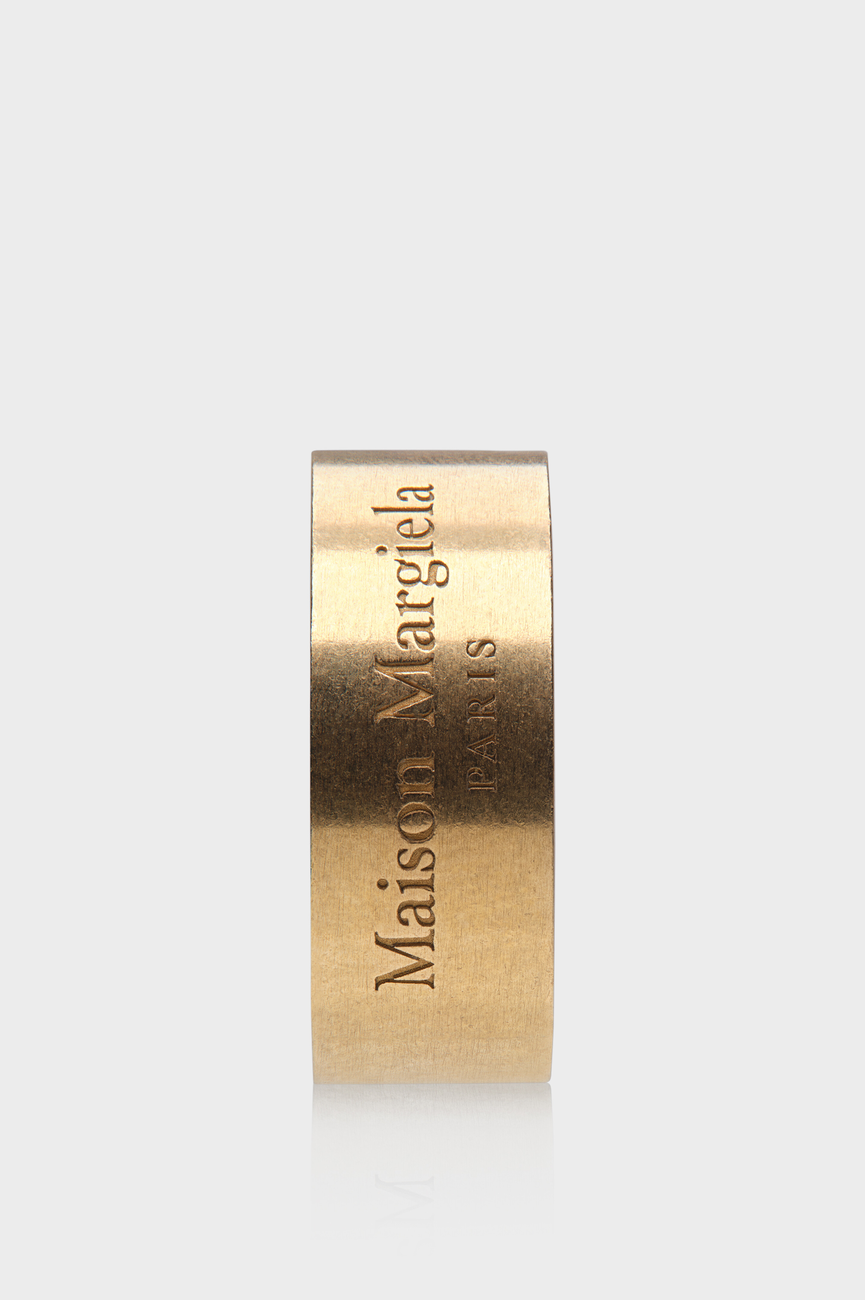 正規品【Maison Margiela】 Gold Logo Ring リング Maison Margiela: Gold Logo Ring | SSENSE