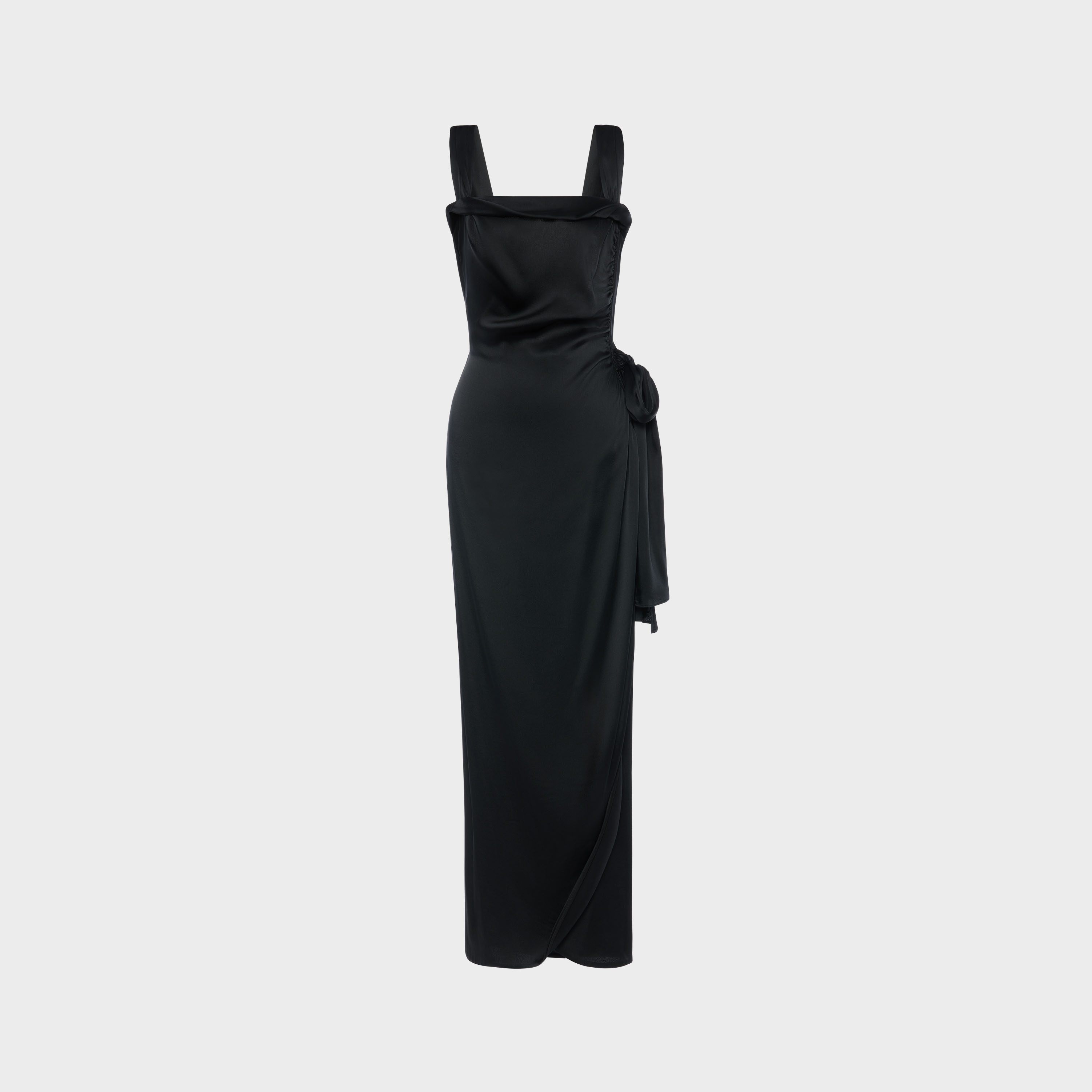 c*e様 【Maison Margiela】パーティードレス　サテンDRESS Black Silk satin maxi dress | Maison Margiela Official