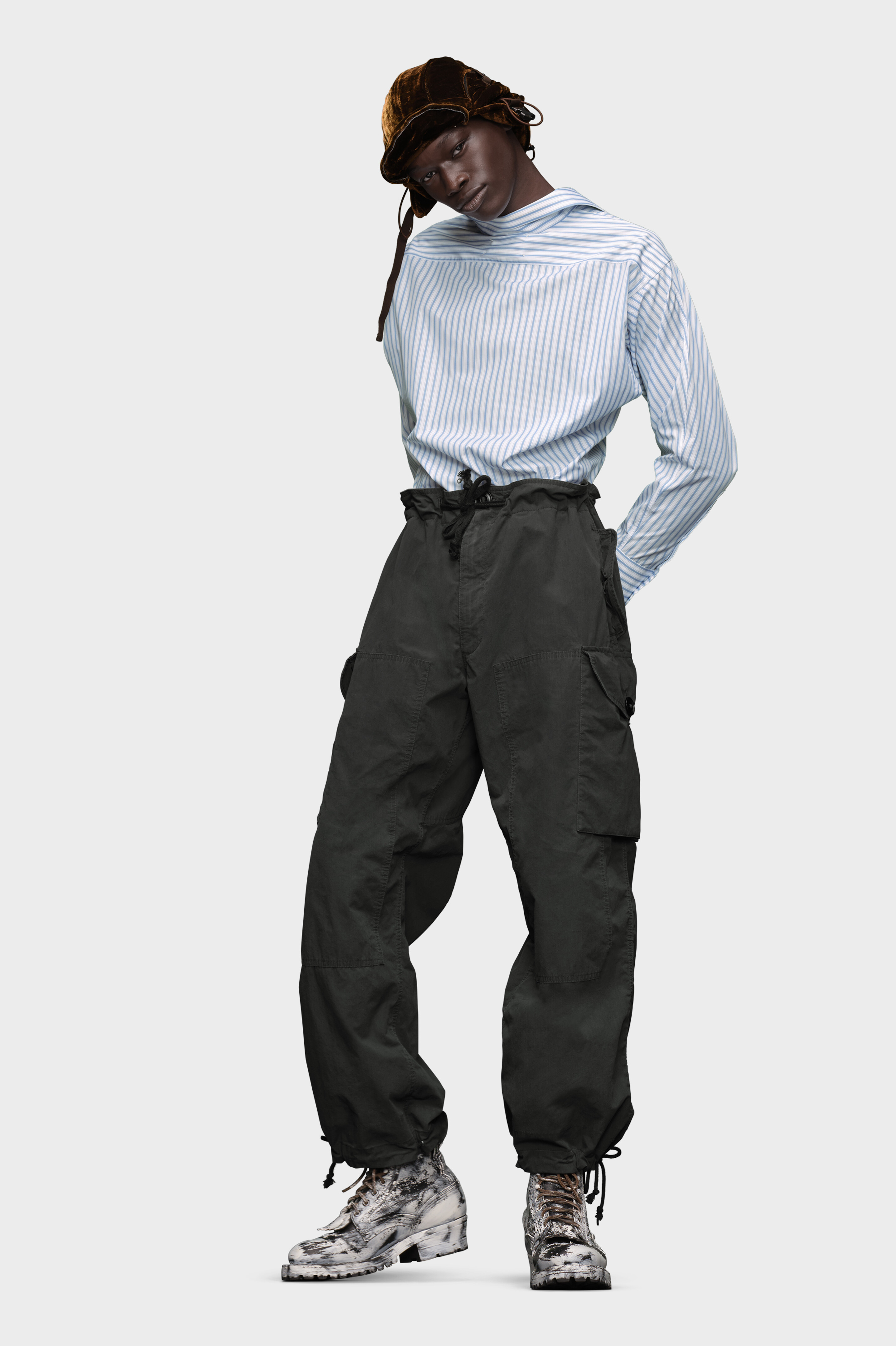 パンツ Maison Margiela 22ss Long Cargo Pants S50KA0670_M35289_900_shoppingf