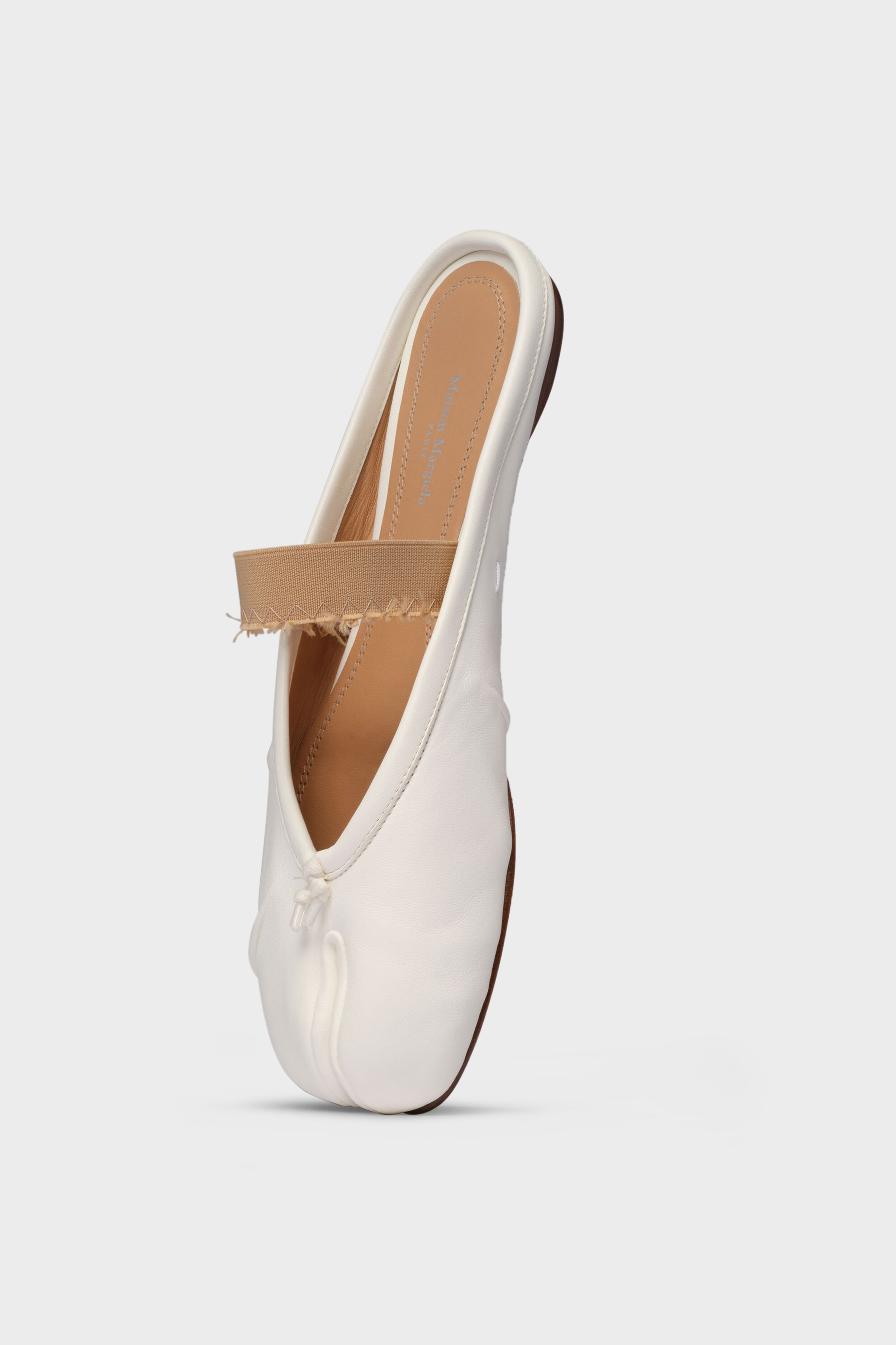 White Elastic Tabi Ballerina Mule | Maison Margiela