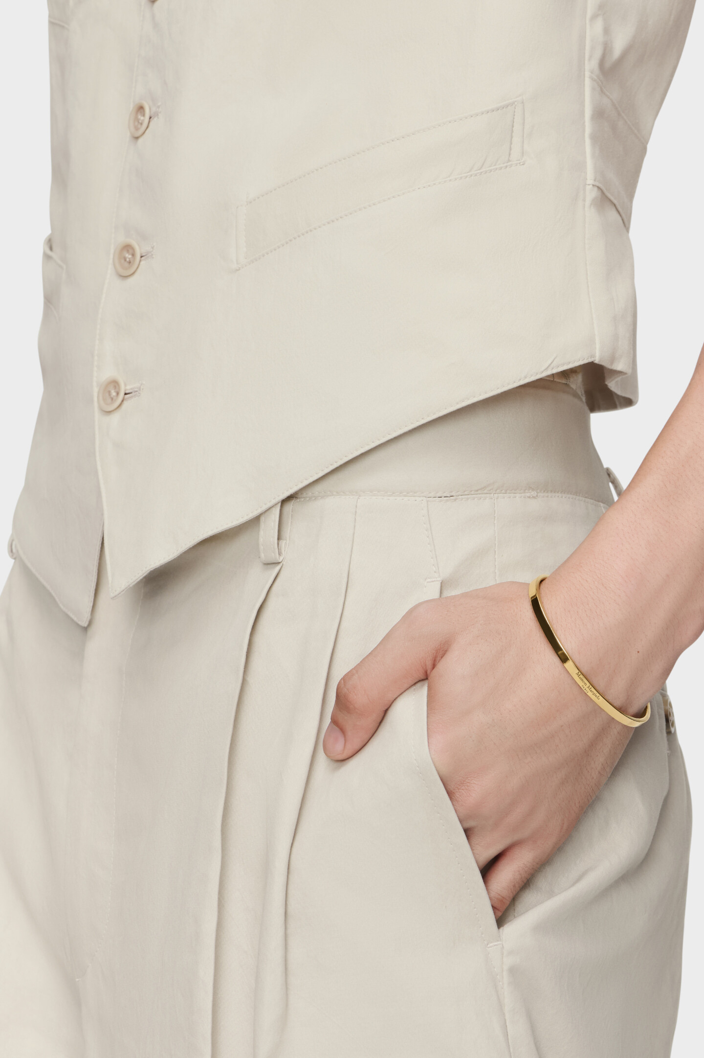 Gold Signature bracelet | Maison Margiela Official
