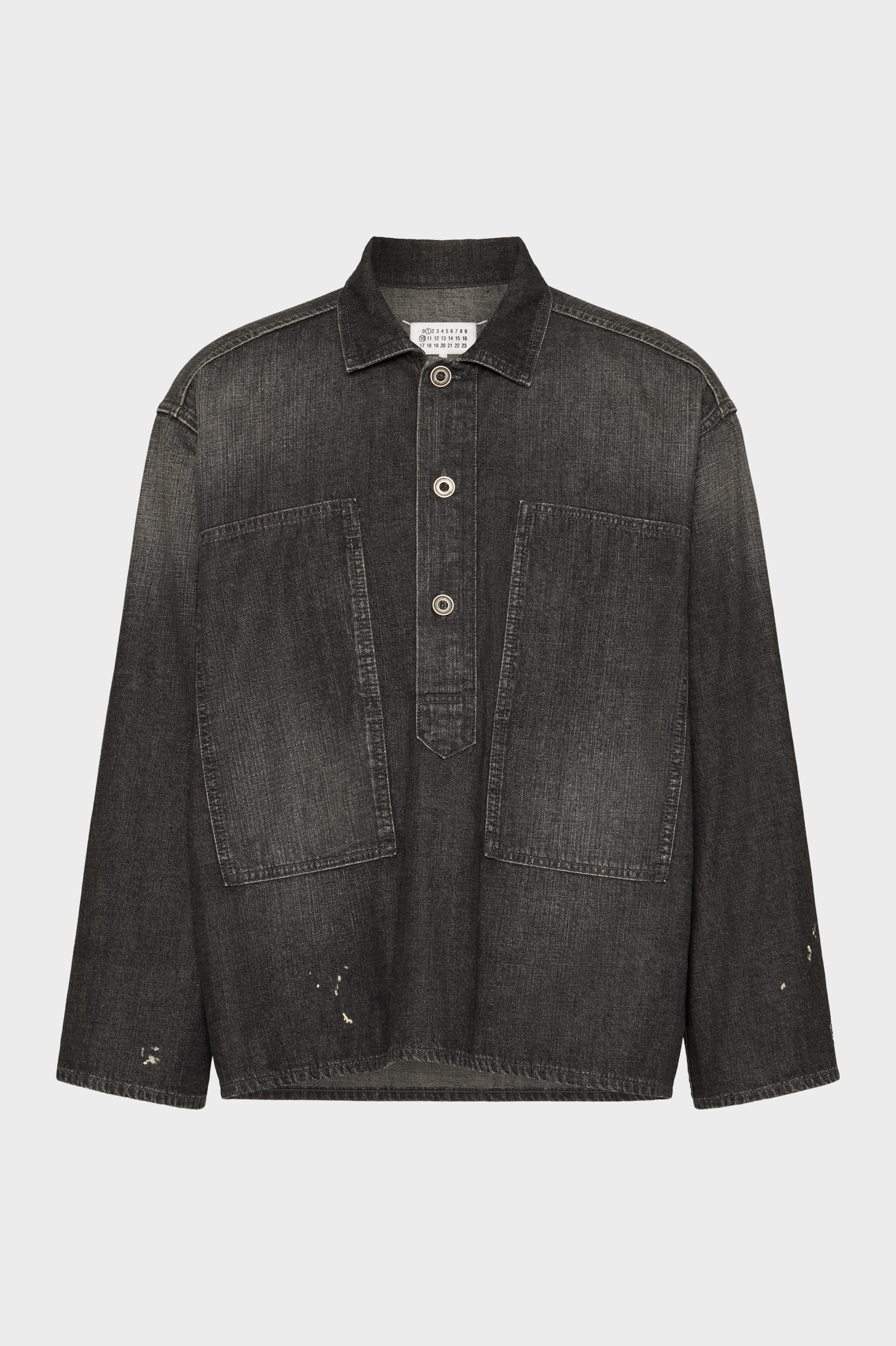 ディストレスト デニムシャツ