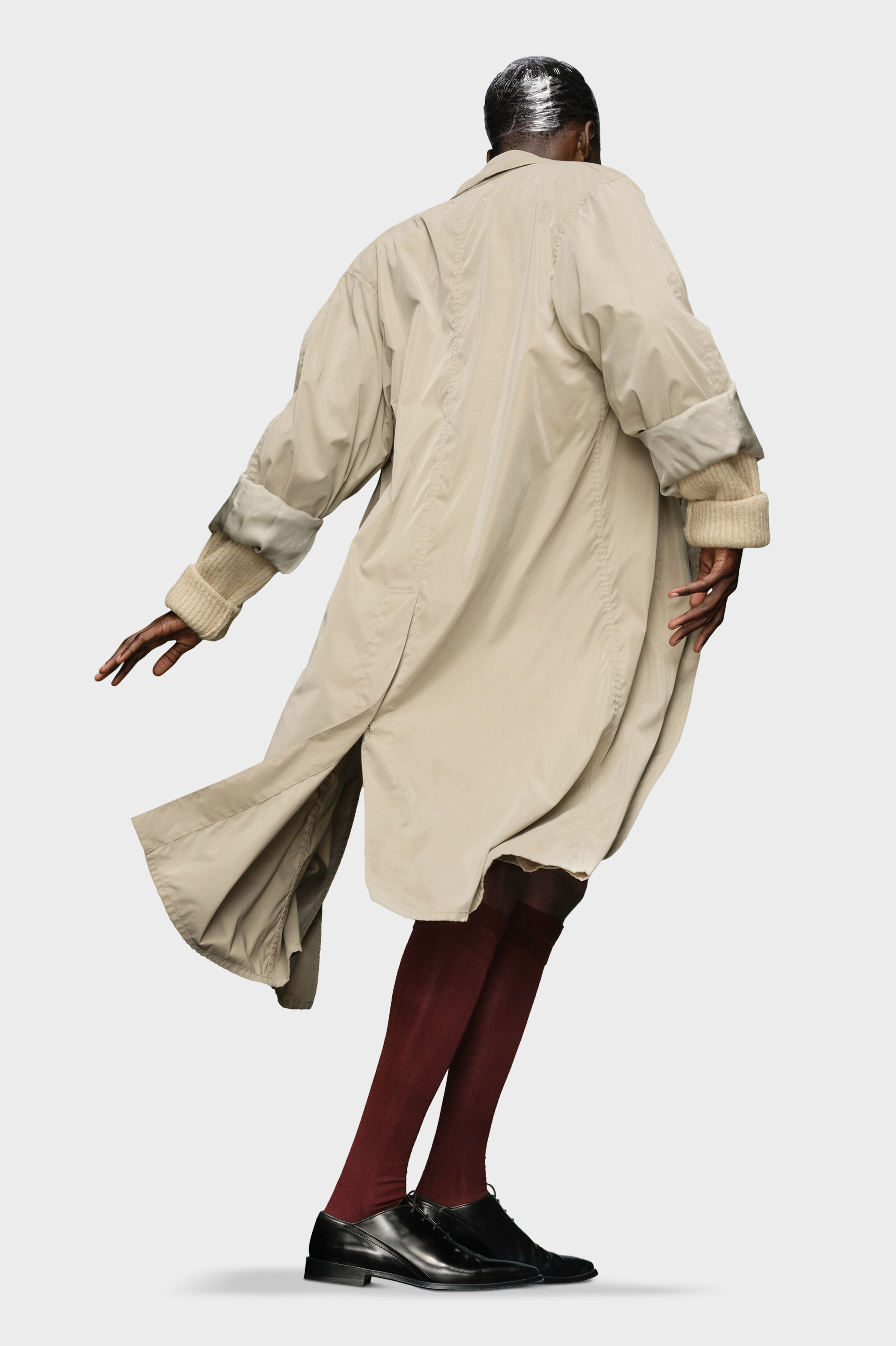 Peached Cotton Coat | Maison Margiela