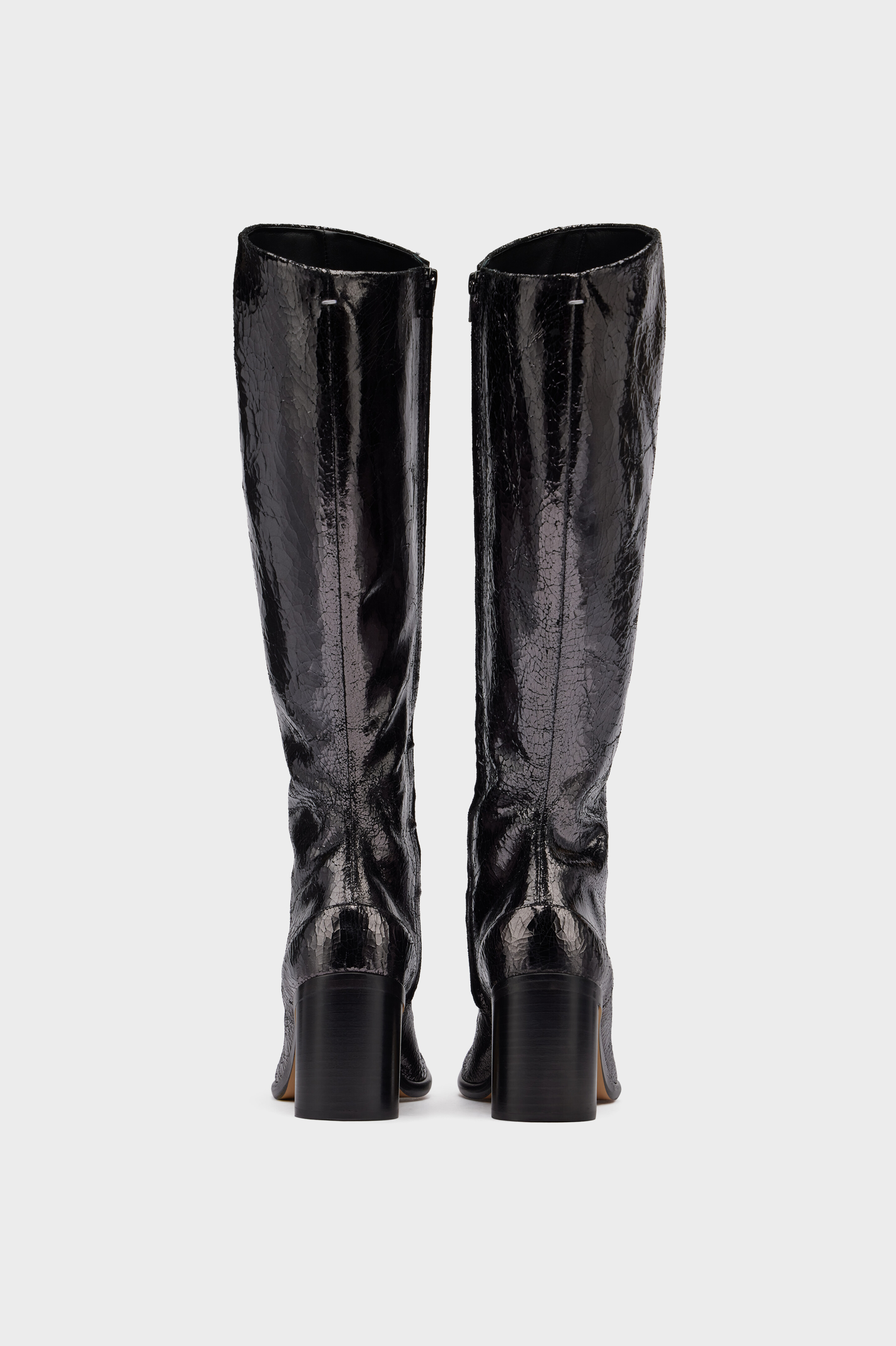 Martin Margiela - Tabi , 侘寂　/退廃, Tabi Broken Mirror Boots 8 cm Heel | Maison Margiela