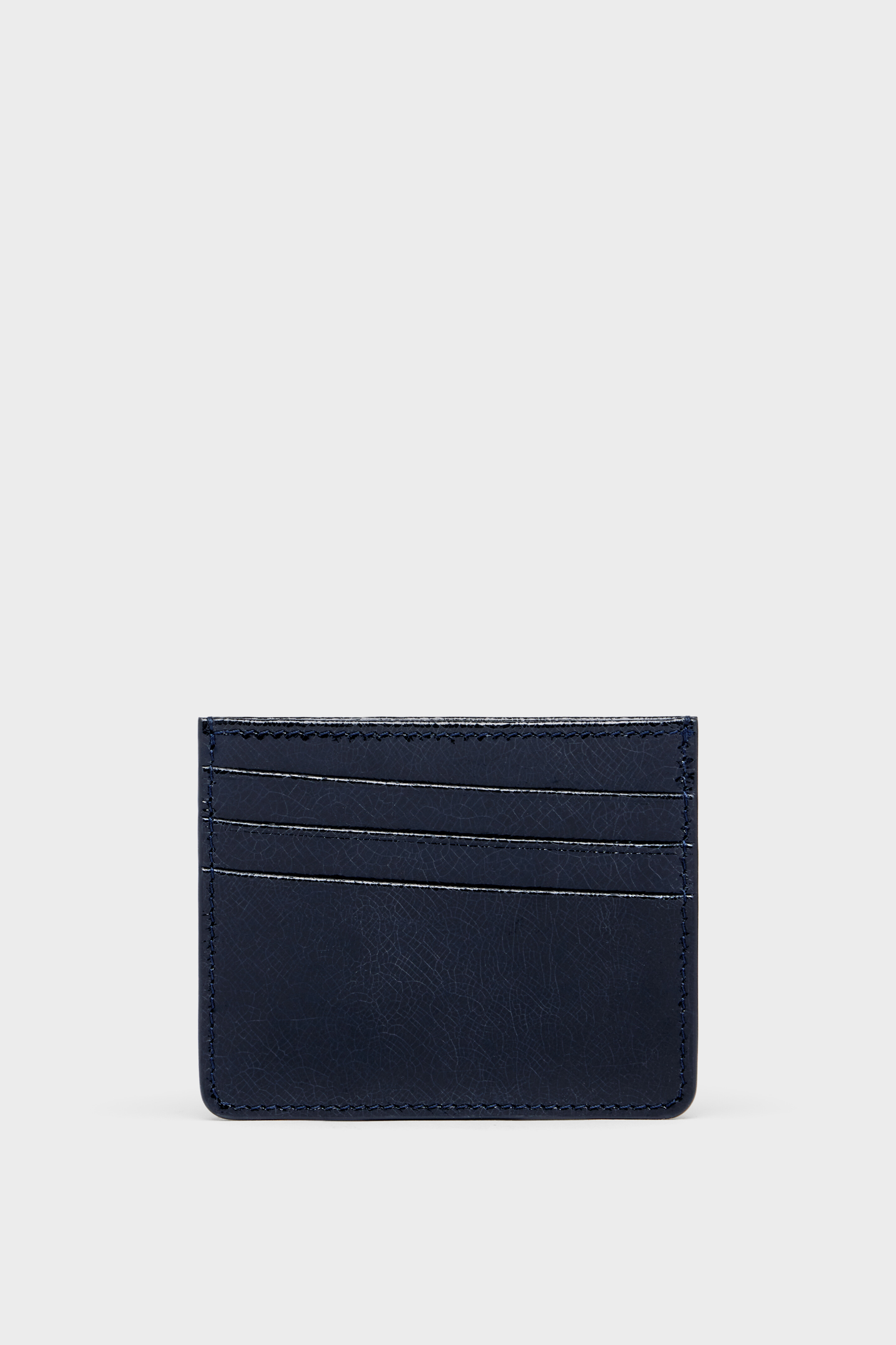 Four Stitches Card Holder Navy Blue | Maison Margiela Official