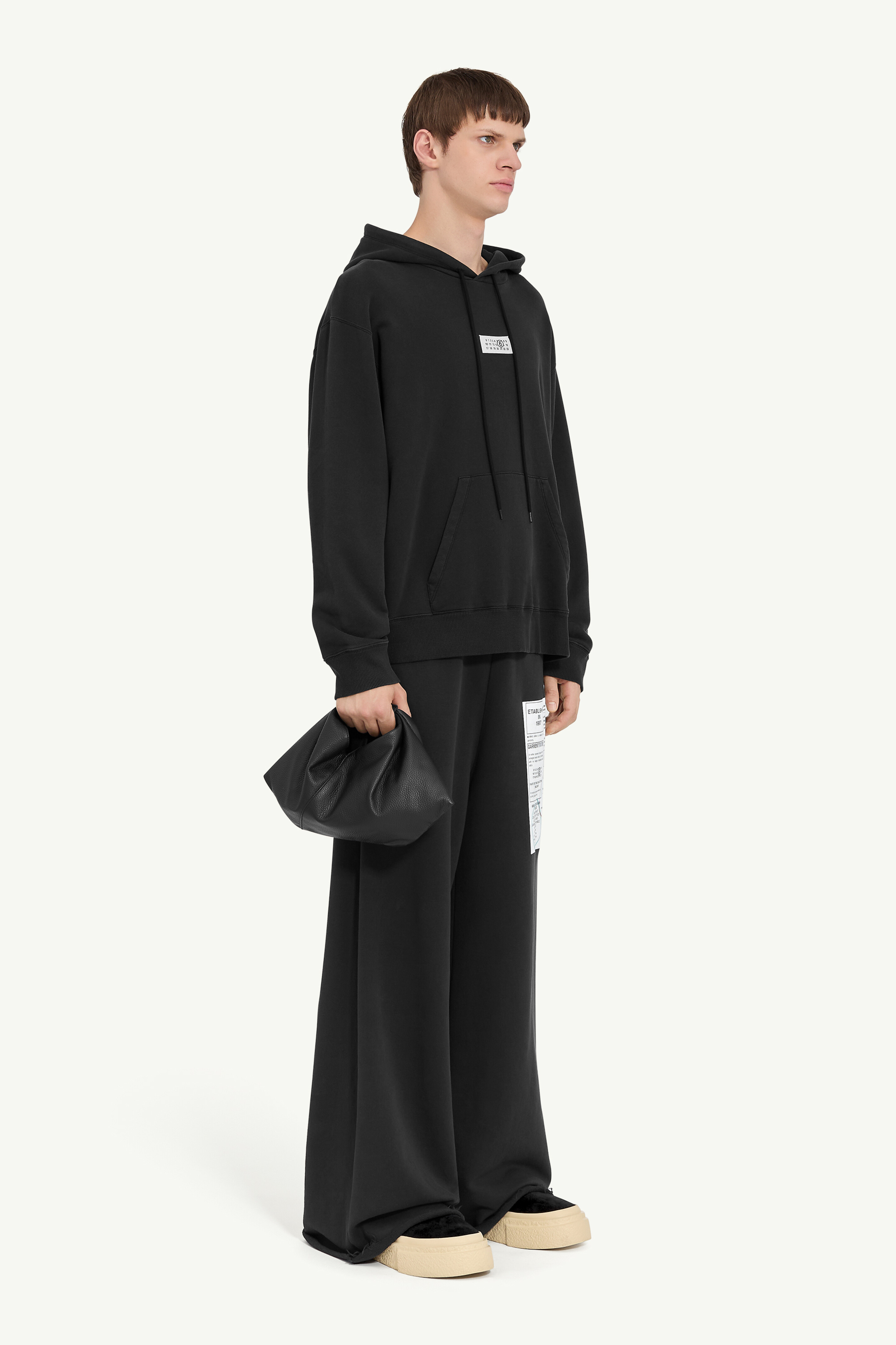 MM6 Maison Margiela プリーツ切替トップス ブラック SH0GU0018_M25012_899_E.jpg