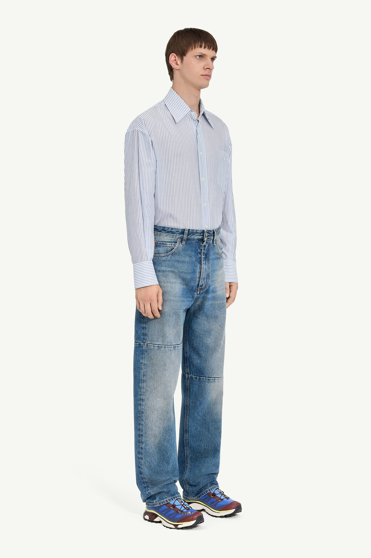 Light Blue Regular-wasted Tapered Jeans | Maison Margiela