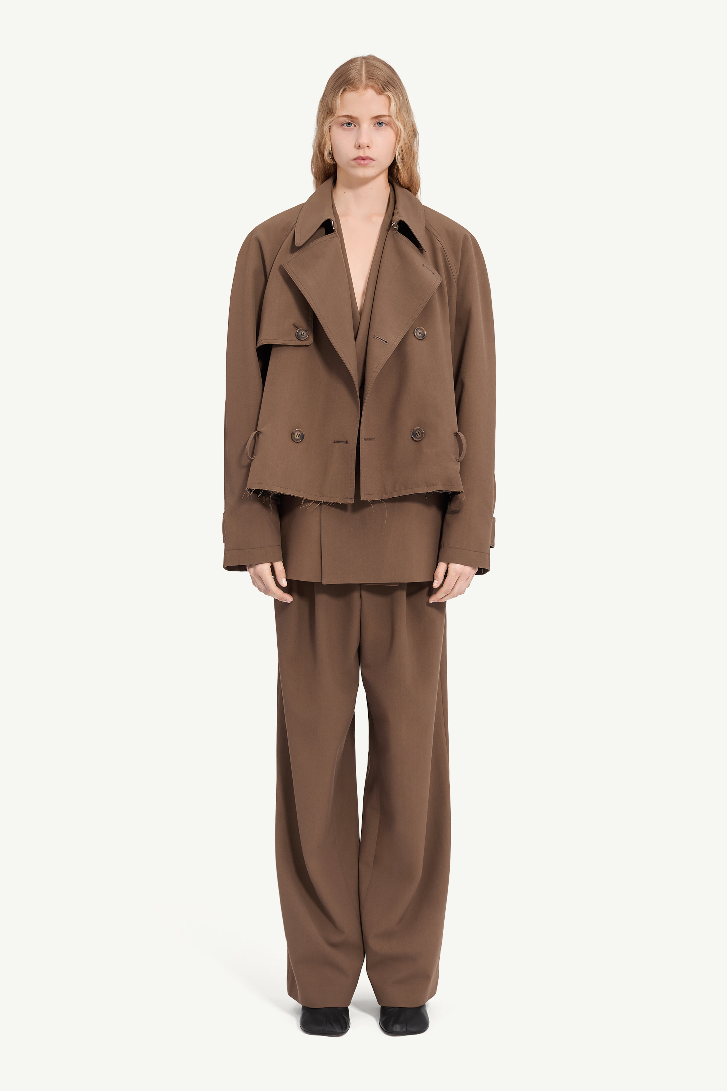 Maison Margiela ベルテッド ウール ブレンドジャケット
