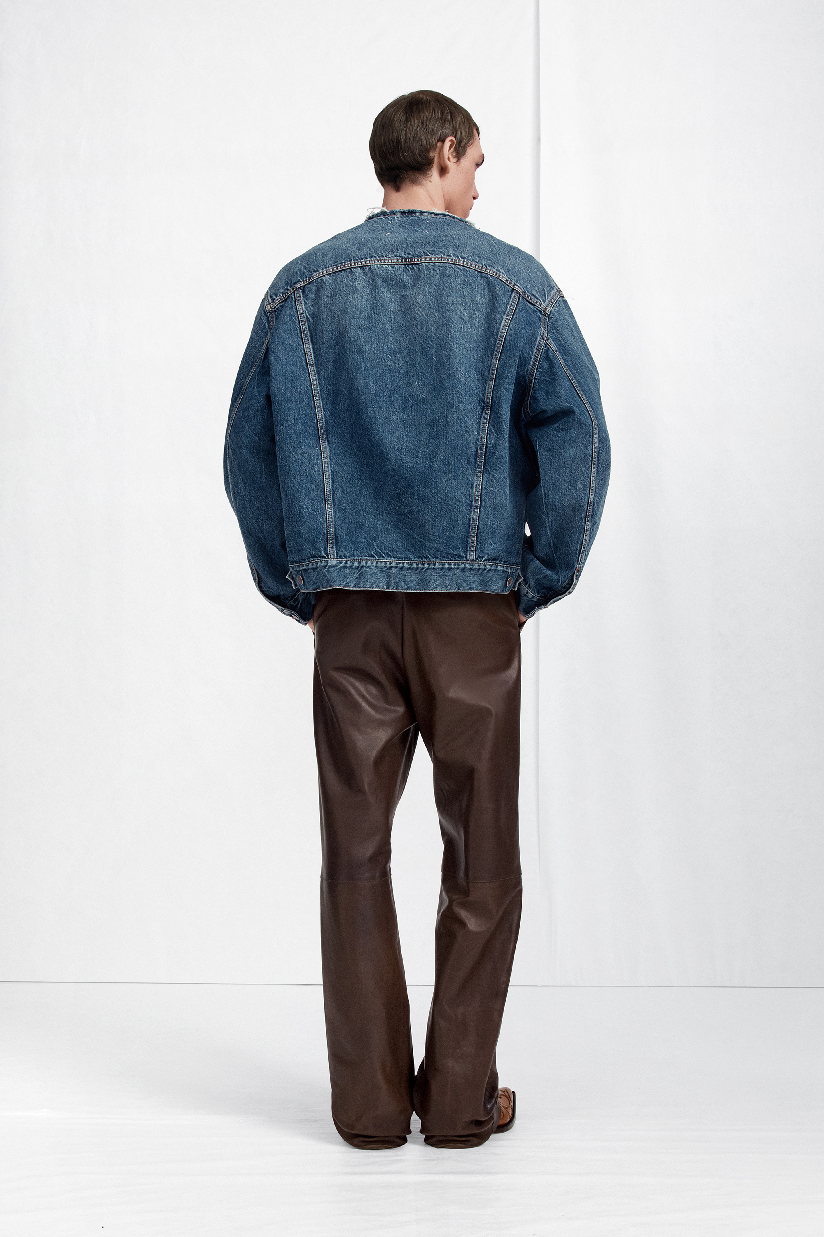 Blue Distressed Assemblage Denim Jacket | Maison Margiela Official