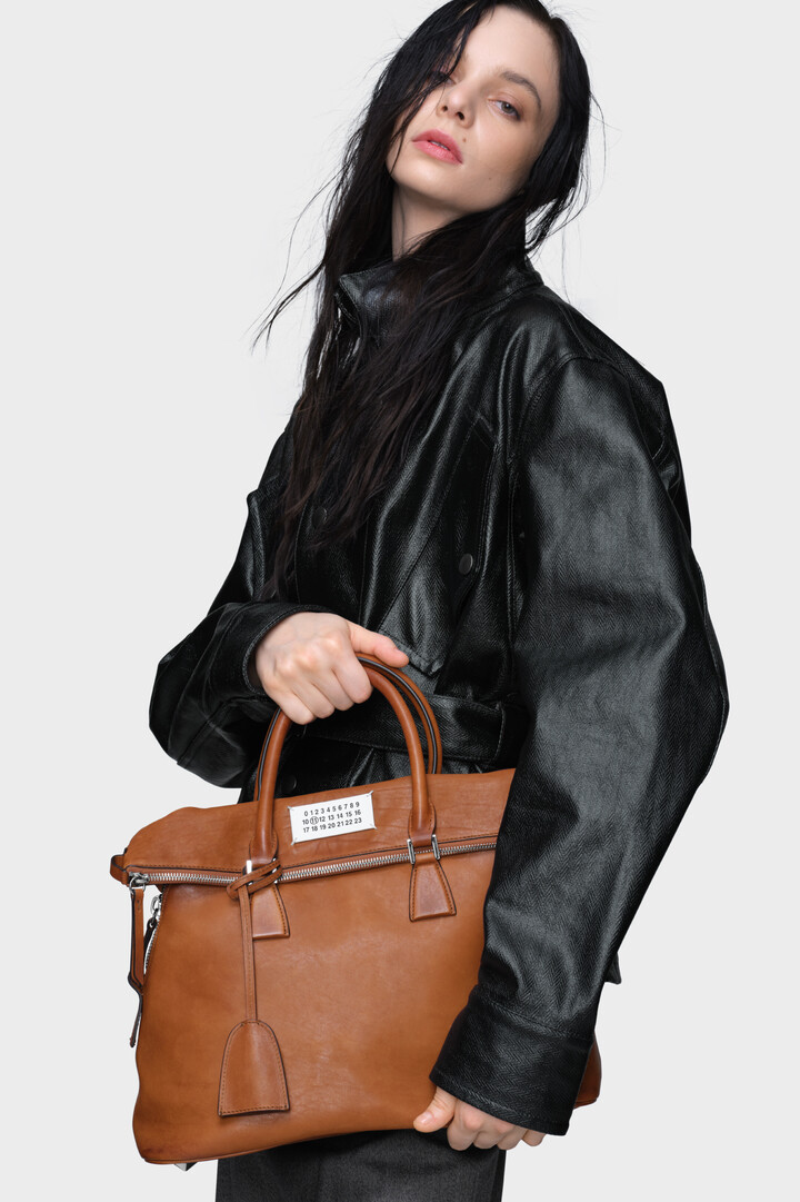 Brown Leather 5AC Crossbody Bag Loved To Death Medium Brown Leather 5AC Crossbody Bag Loved To Death Medium
