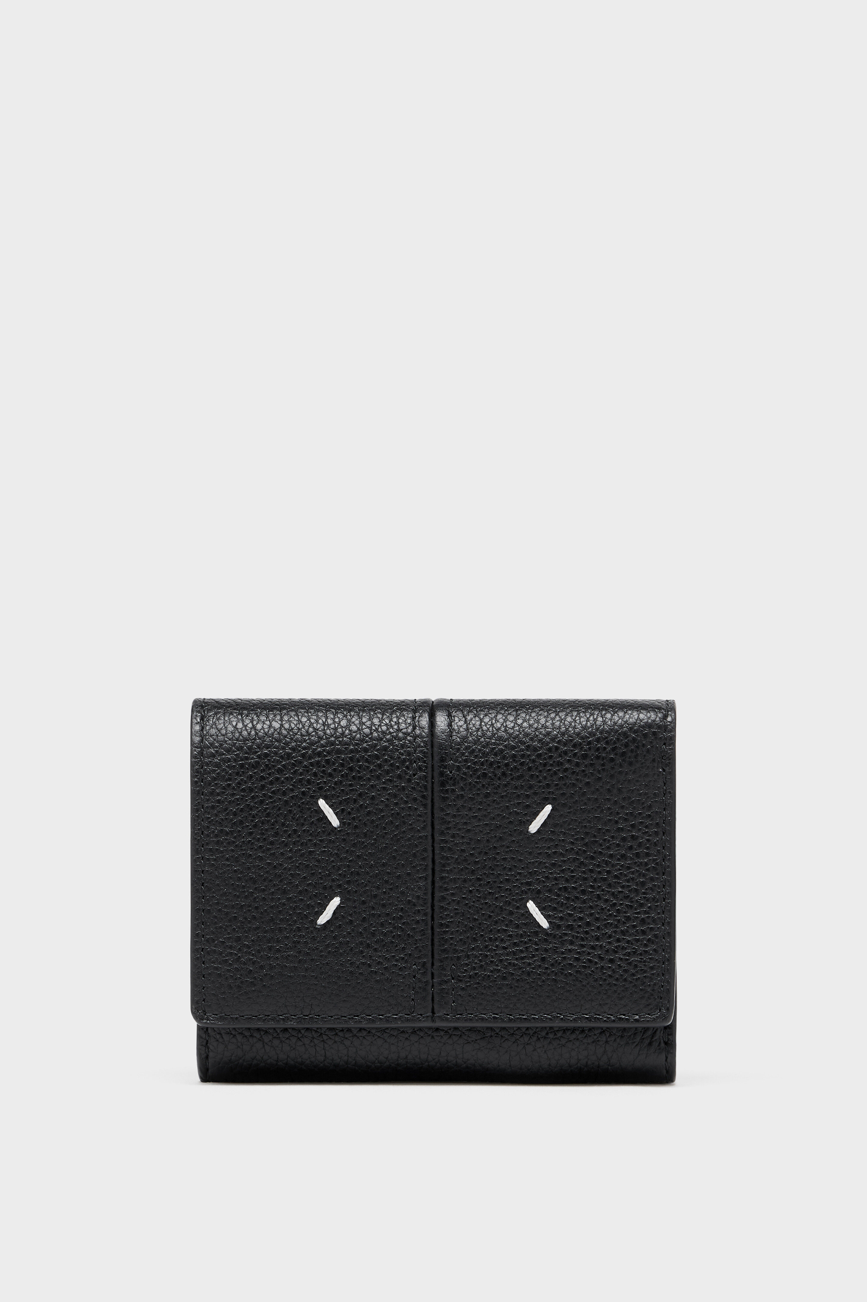 Leather Tri-Fold Wallet Black | Maison Margiela Official