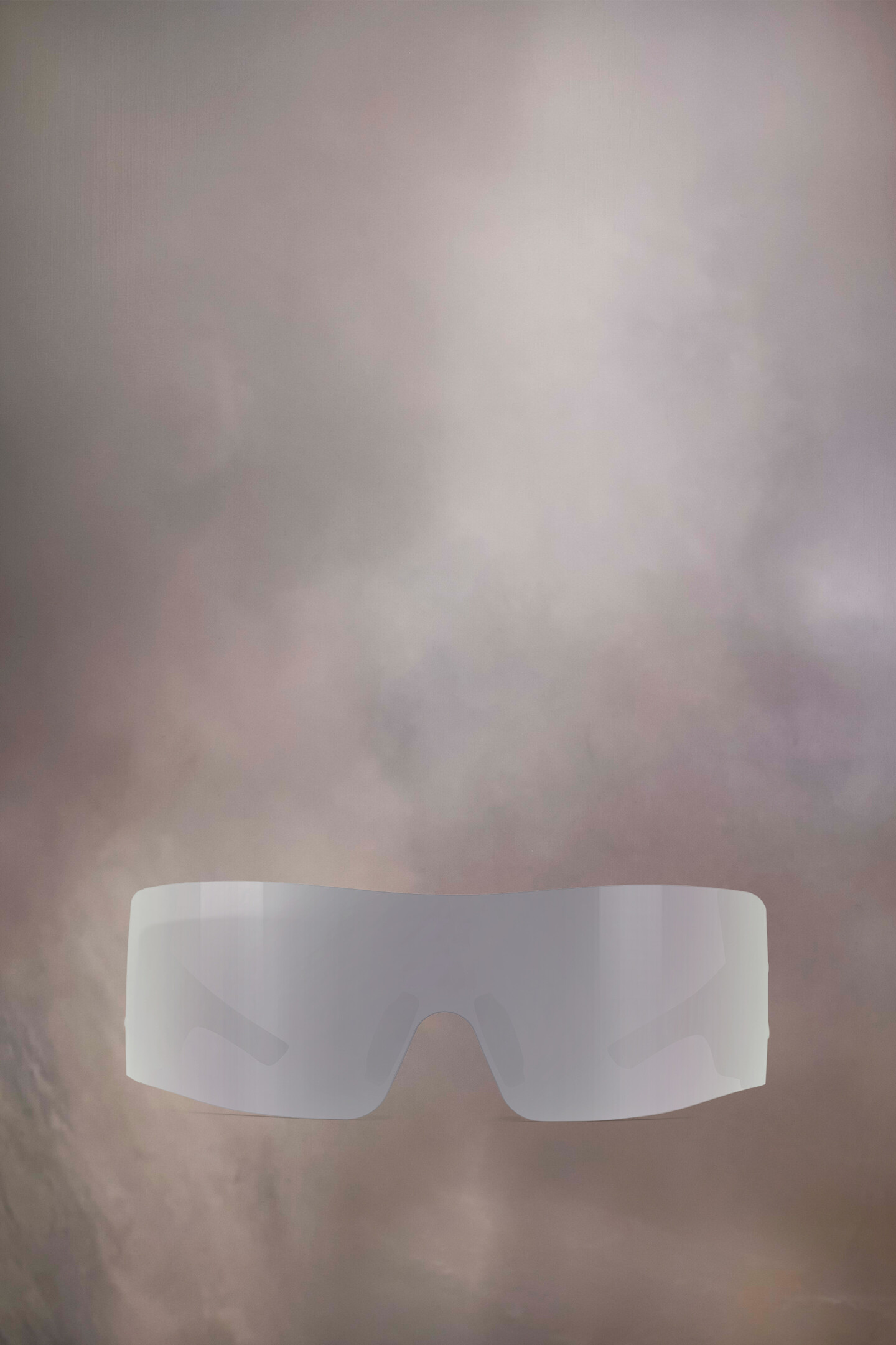 小物 MaisonMargiela GENTLE MONSTER MM201 Lunettes de soleil à visière argentées | Maison Margiela x