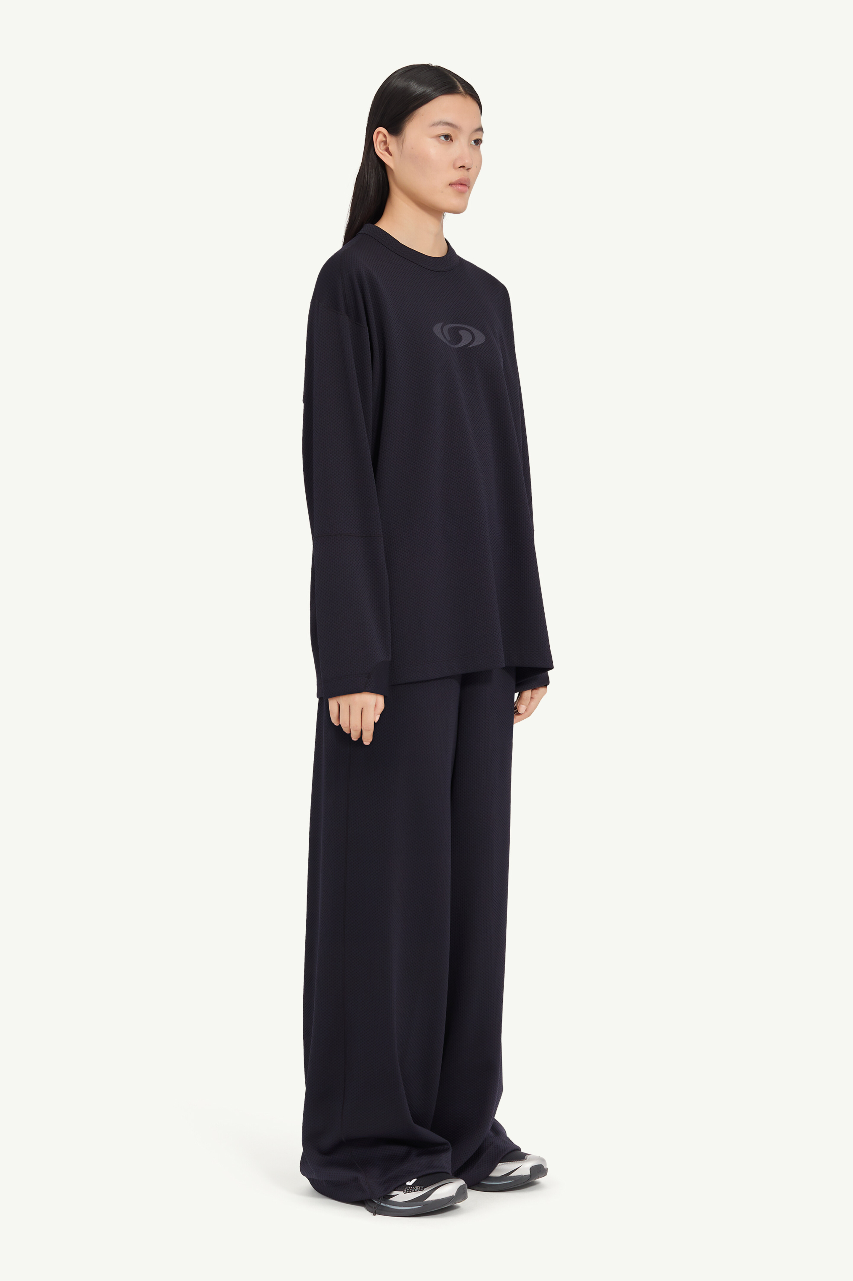 Black MM6 x Salomon long-sleeve top | MM6 Official