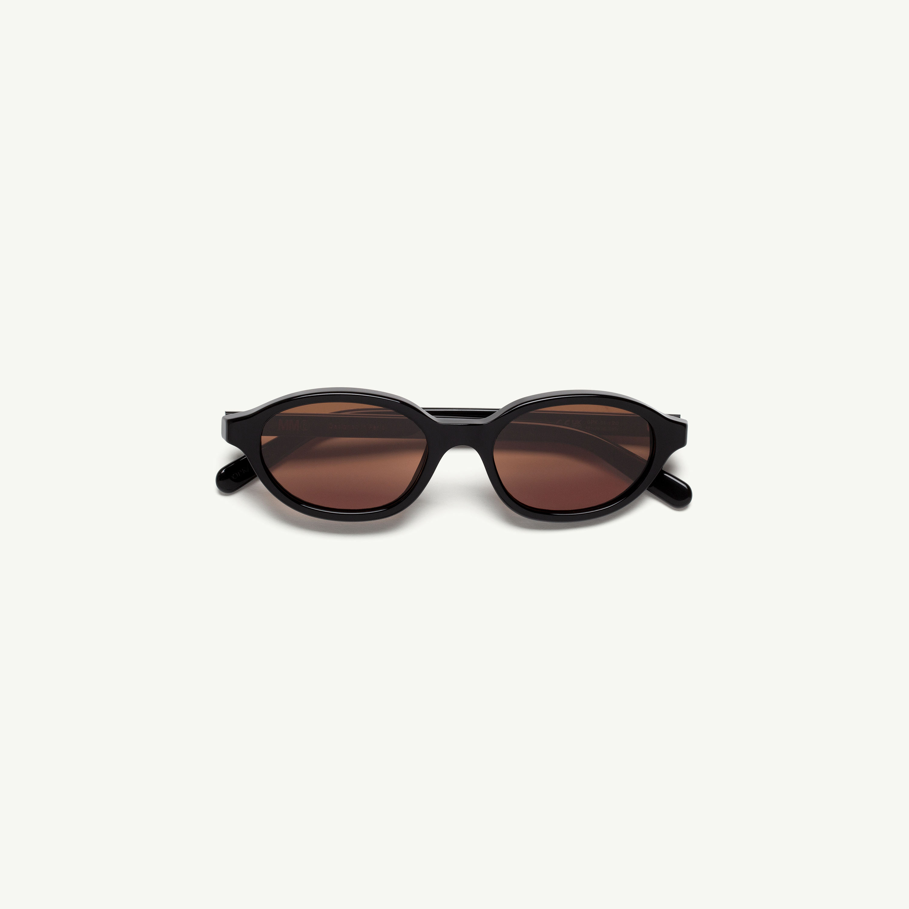 Slim oval sunglasses Black | MM6 Maison Margiela