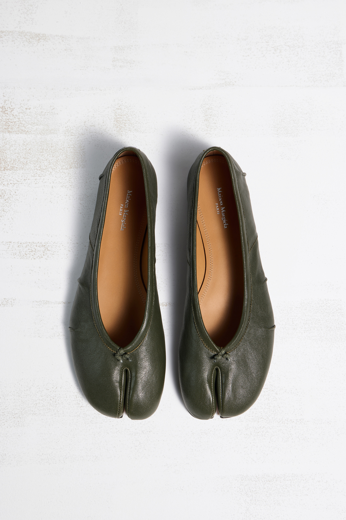Military Green Tabi Ballerina | Maison Margiela Official