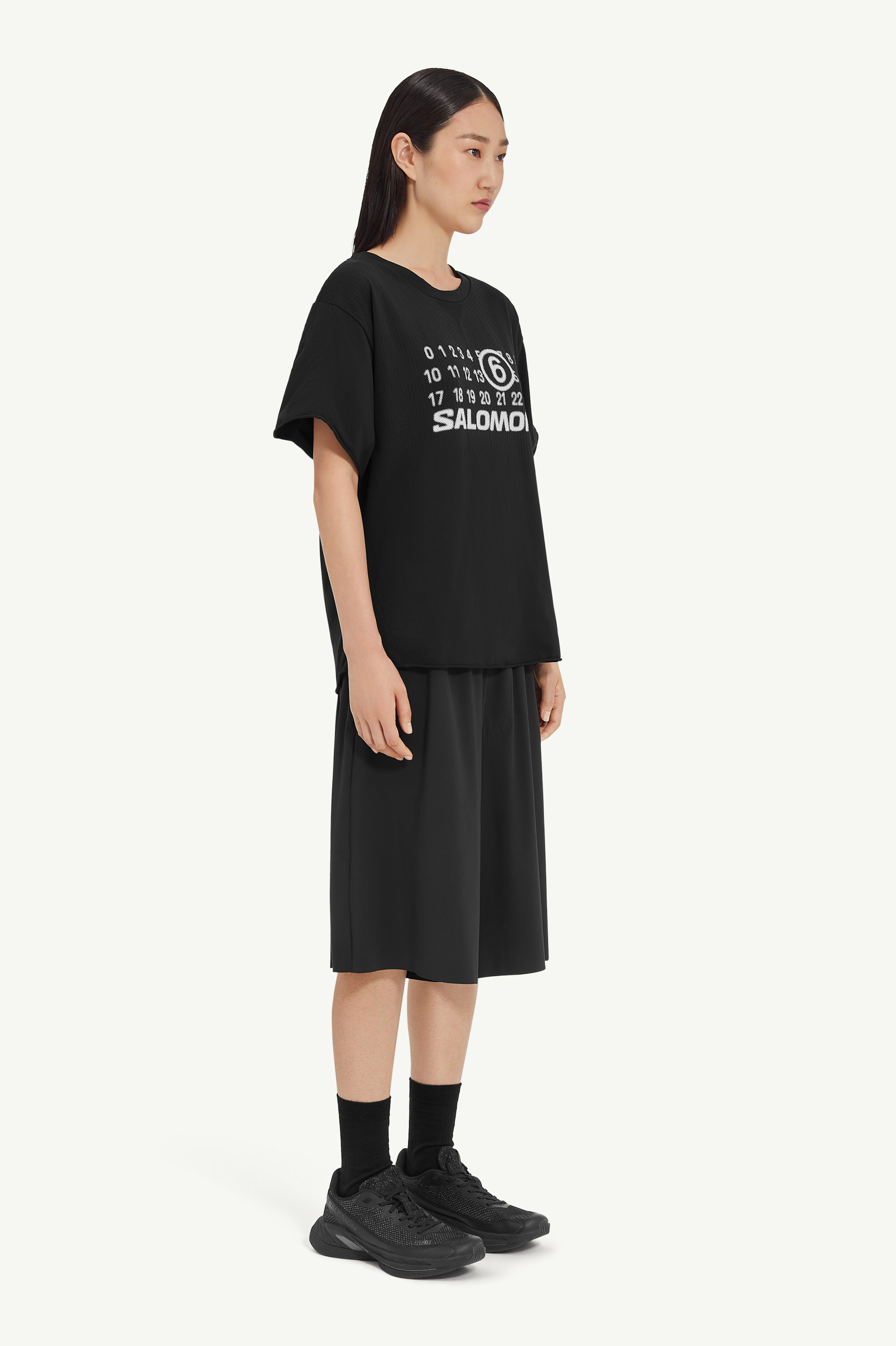 Black Nylon Seamless T-Shirt | Maison Margiela
