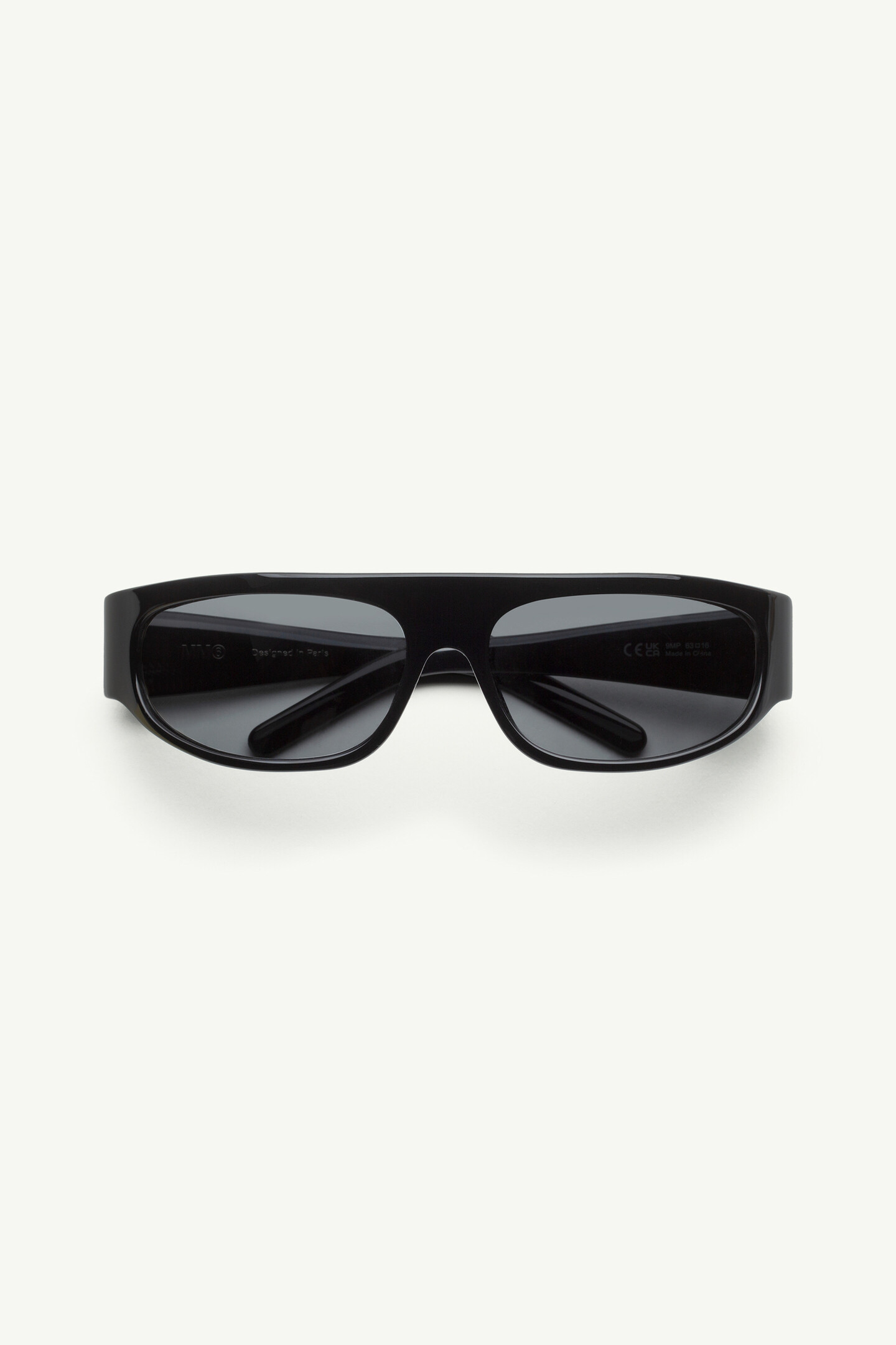 ラップアラウンドサングラス ブラック | MM6 Maison Margiela