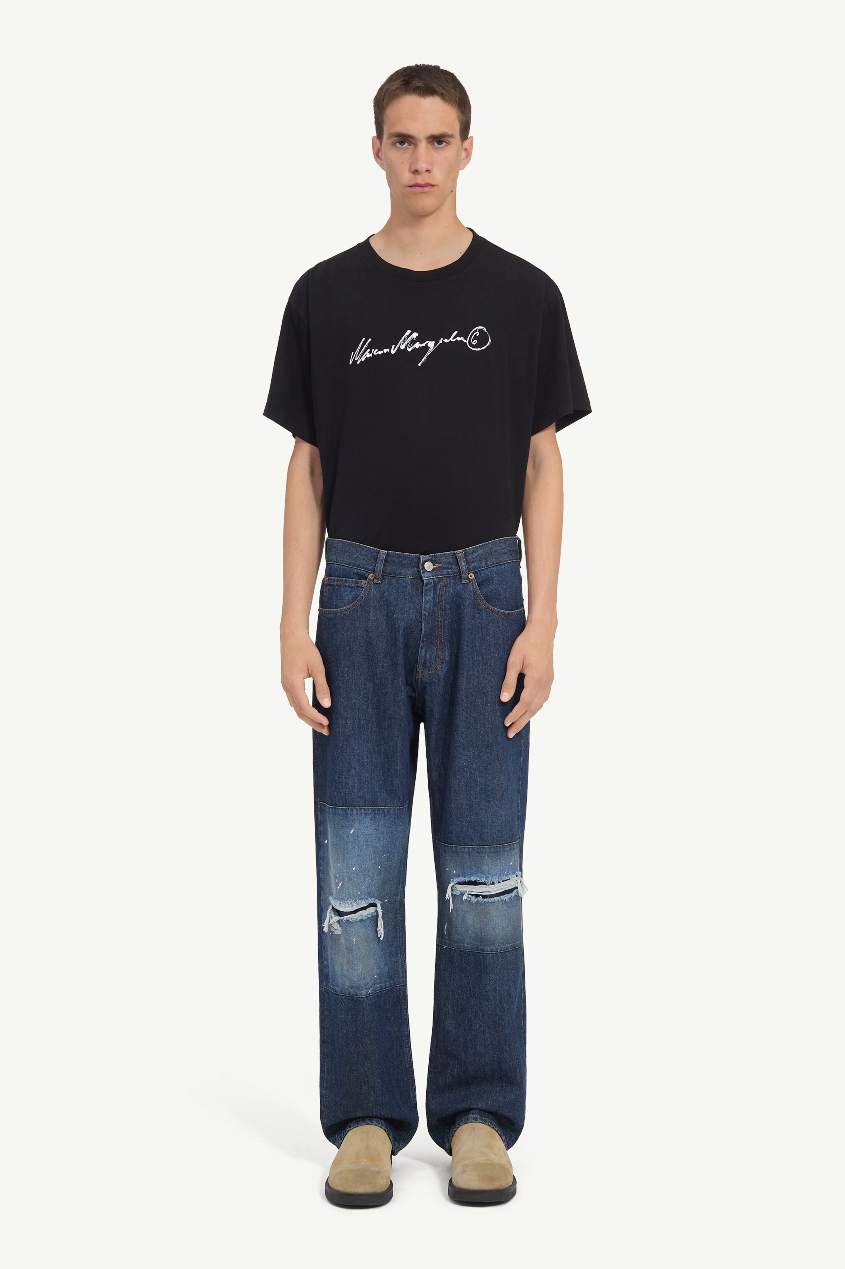 Straight-leg jeans