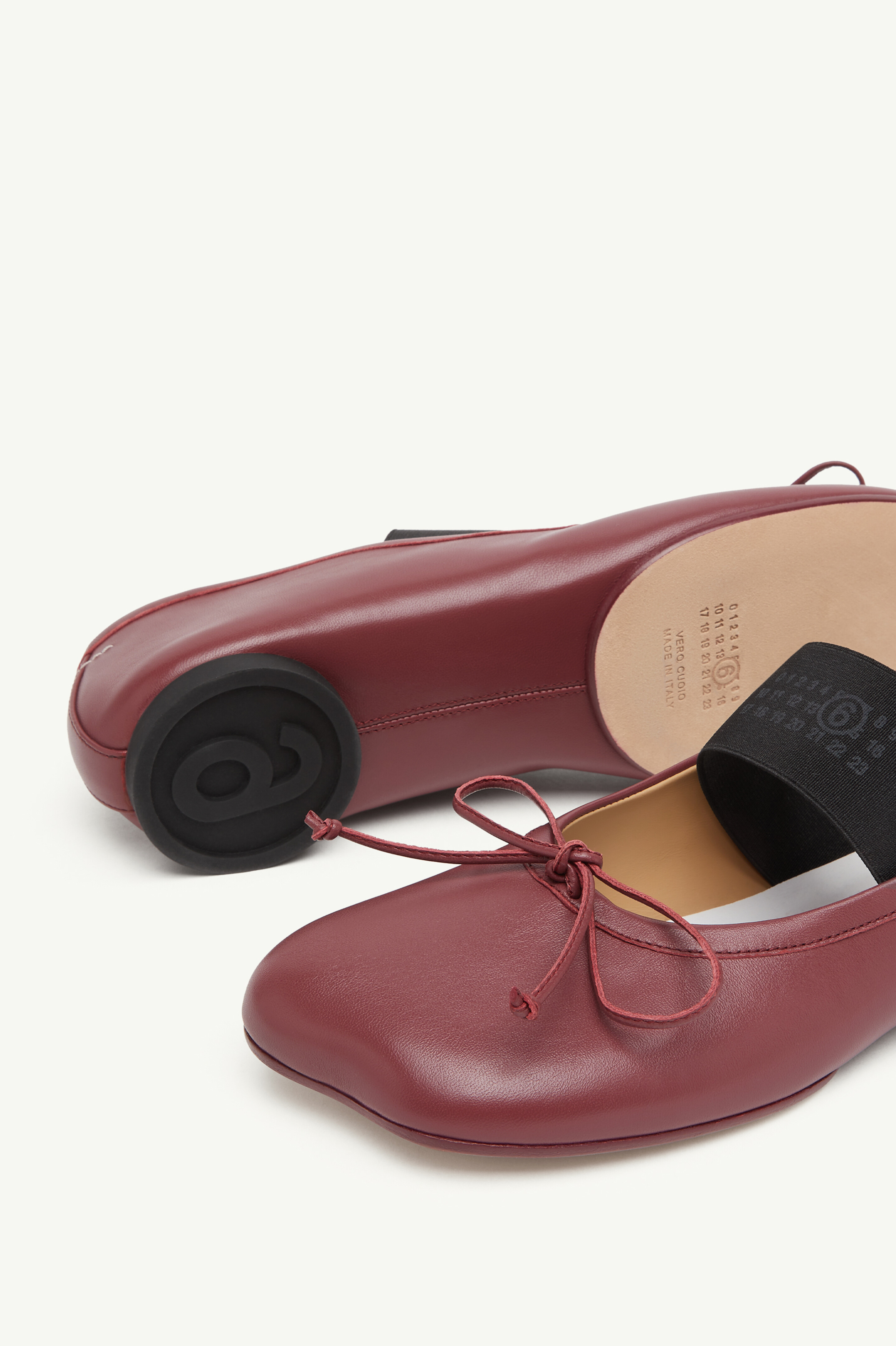Blue Anatomic Numeric Ballerinas | MM6 Official