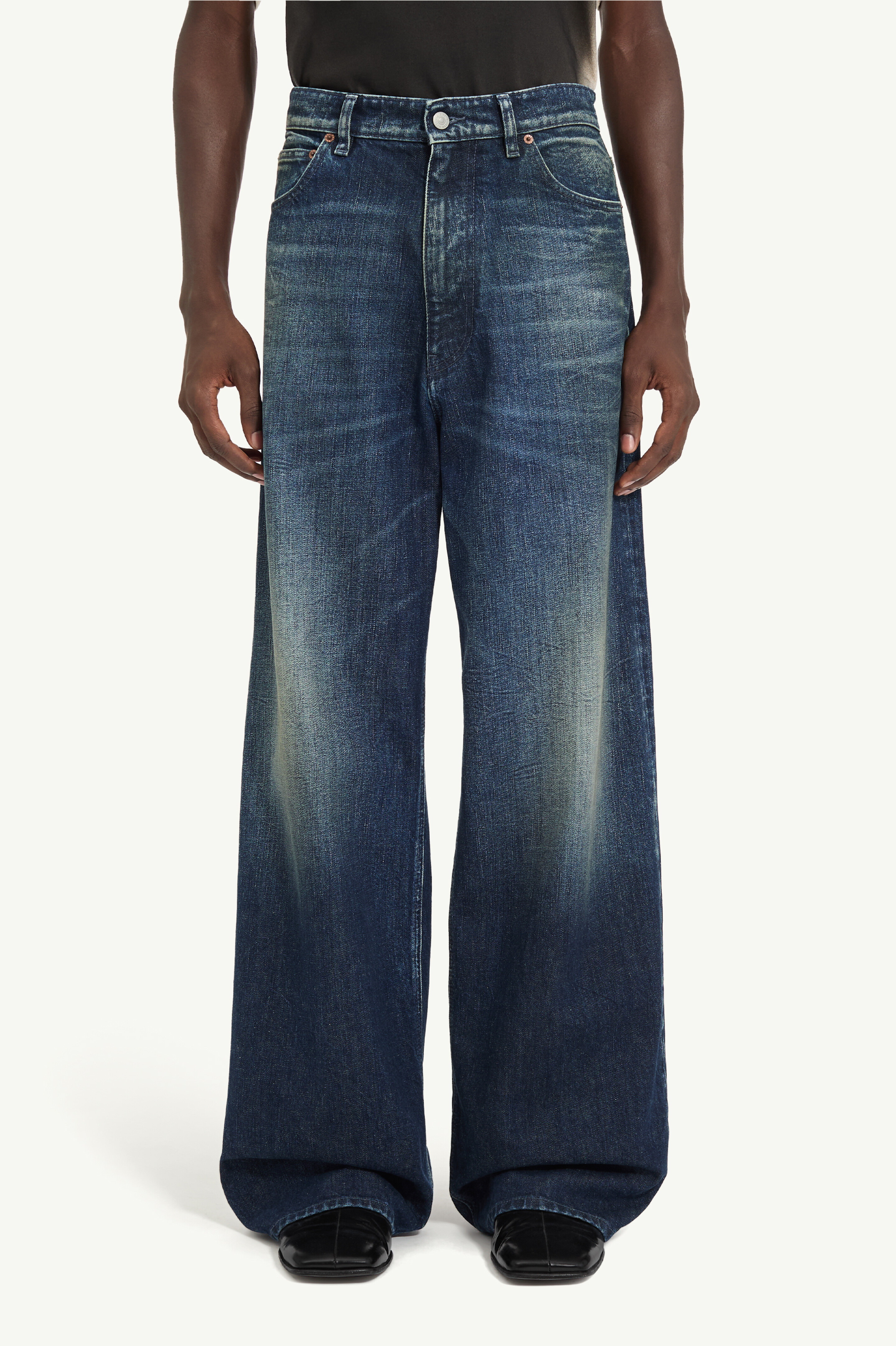 Blue Wide-leg jeans | MM6 Official