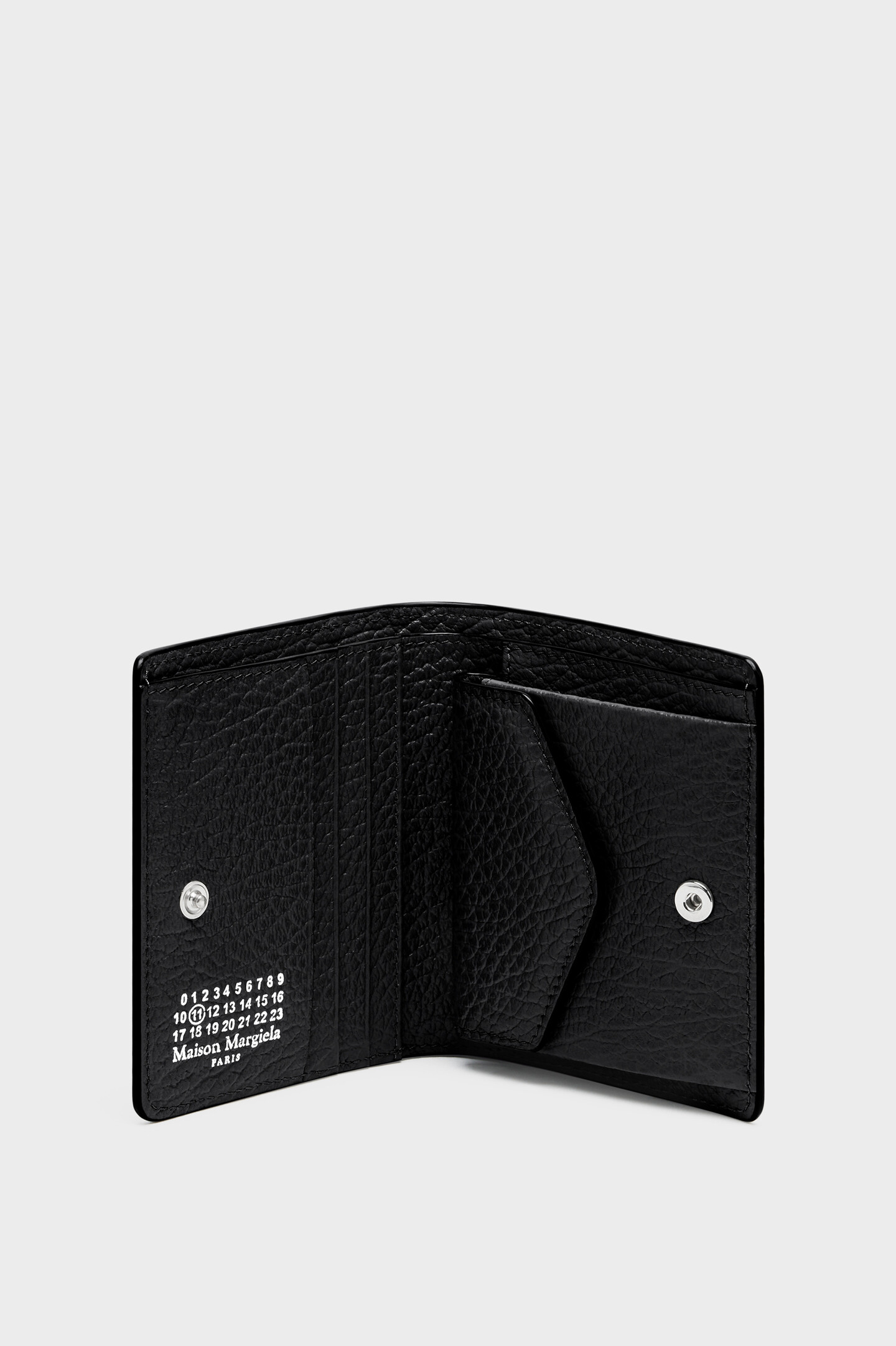 Black Leather Pocket Cardholder - Almond | Maison Margiela