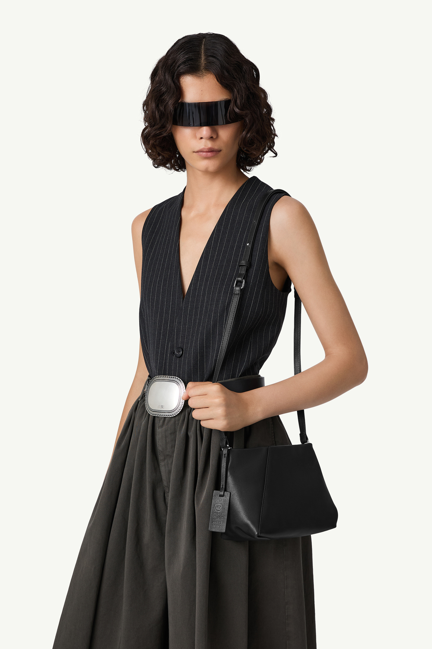 FOLDED J SHOULDER BAG