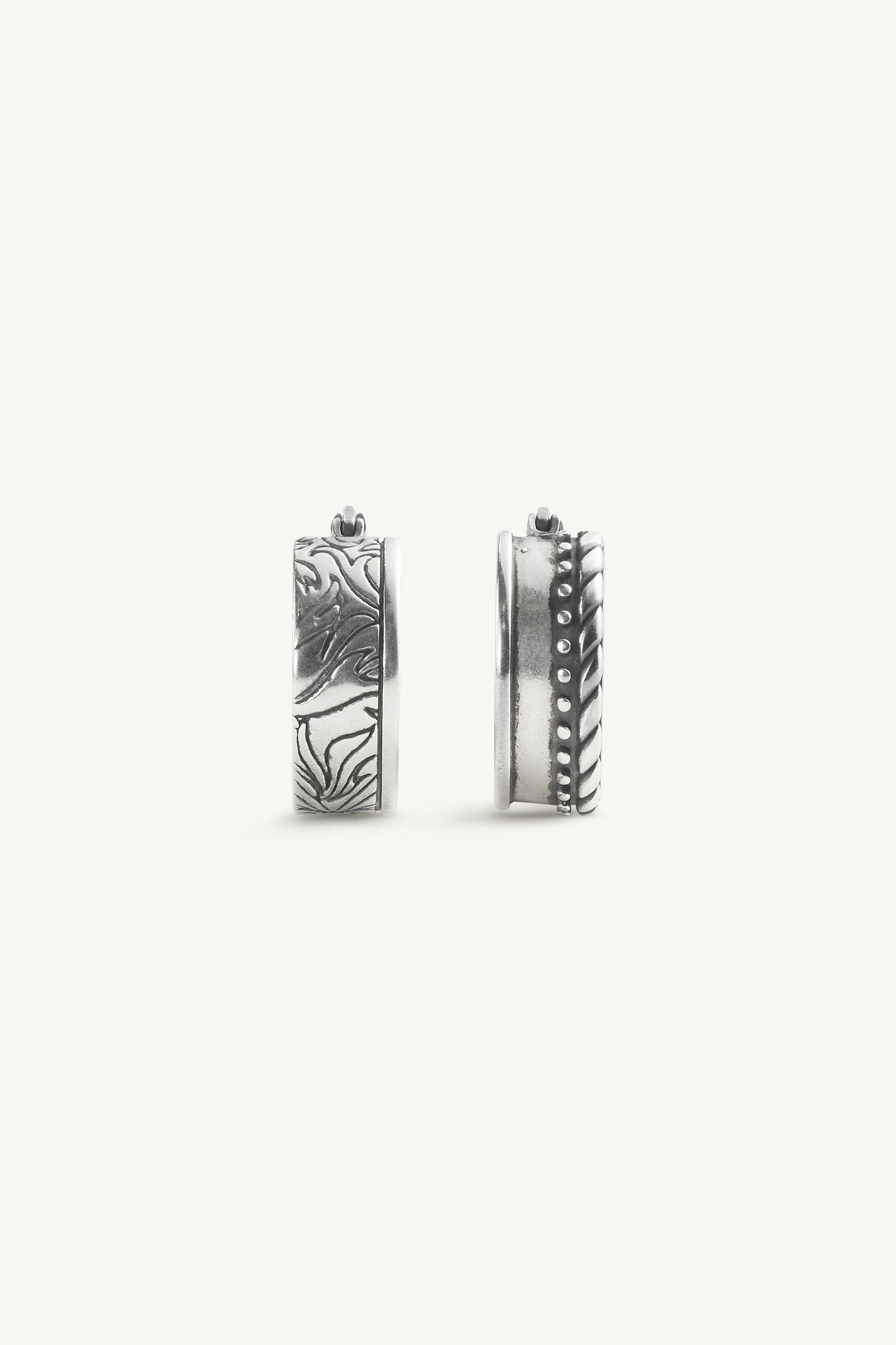 Asymetrical Buckle Motif Earrings
