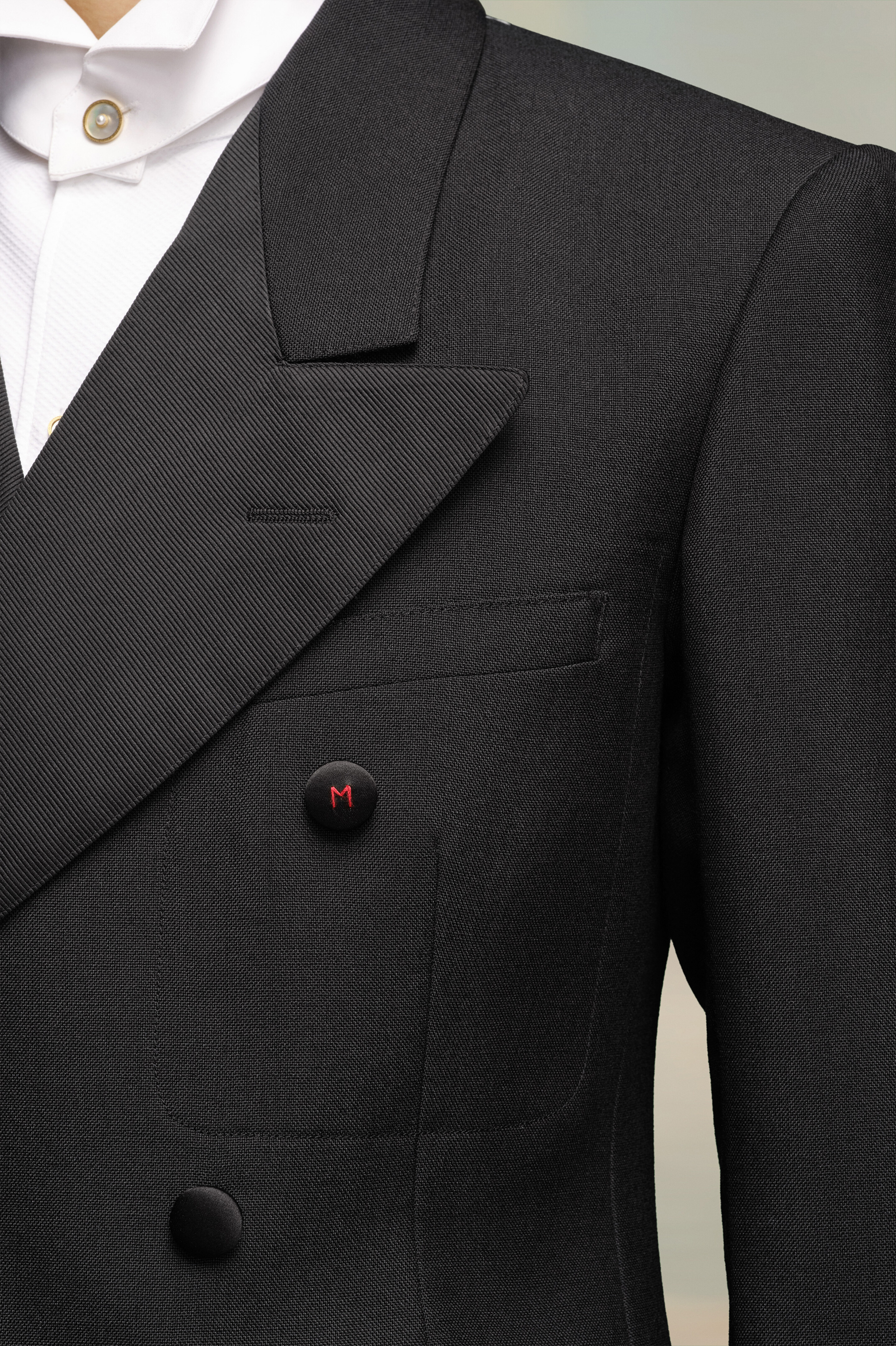 Black Collared Double-breasted Blazer | Maison Margiela