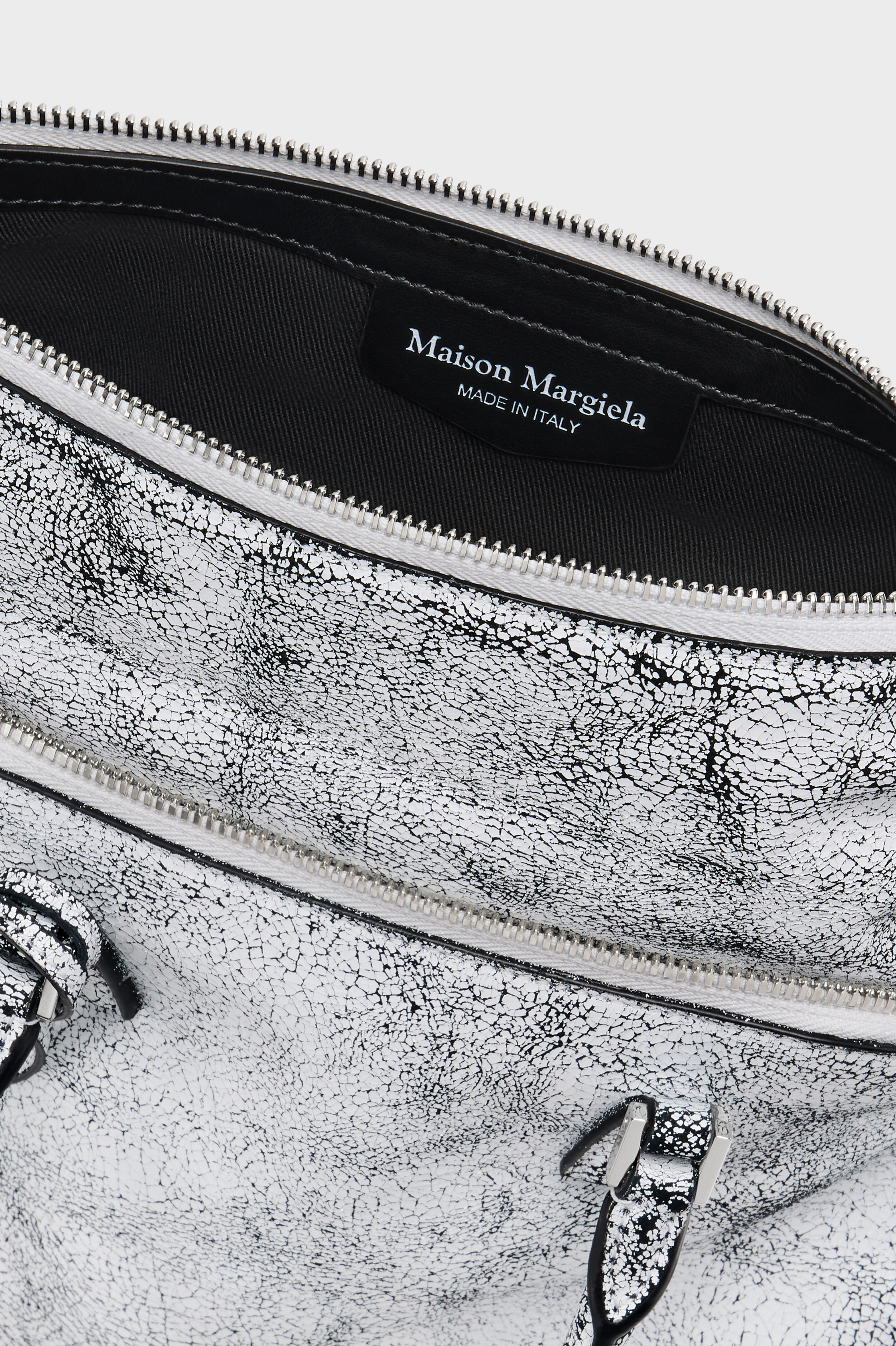 White Leather 5AC Crossbody Bag Loved To Death Mini