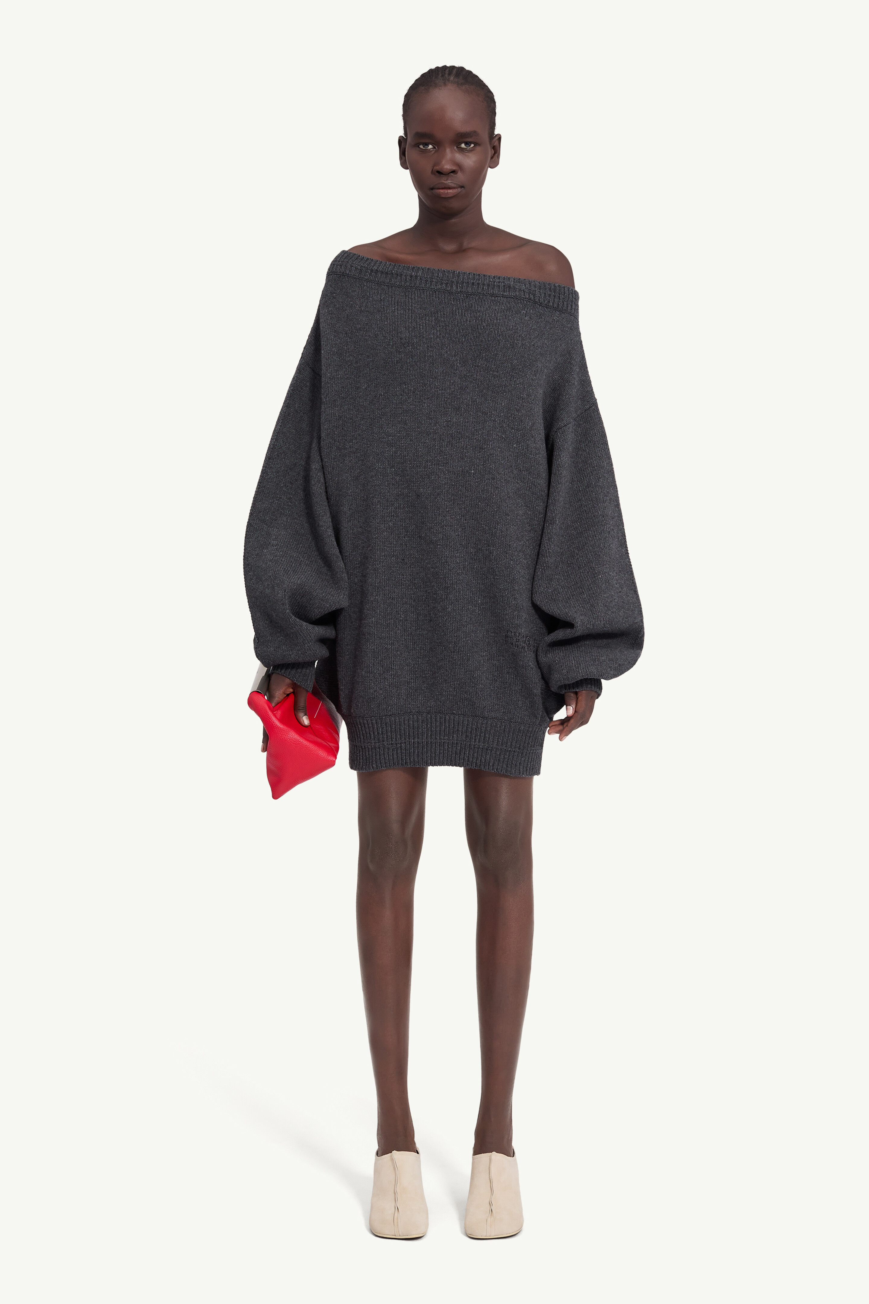 Merino wool knitted dress