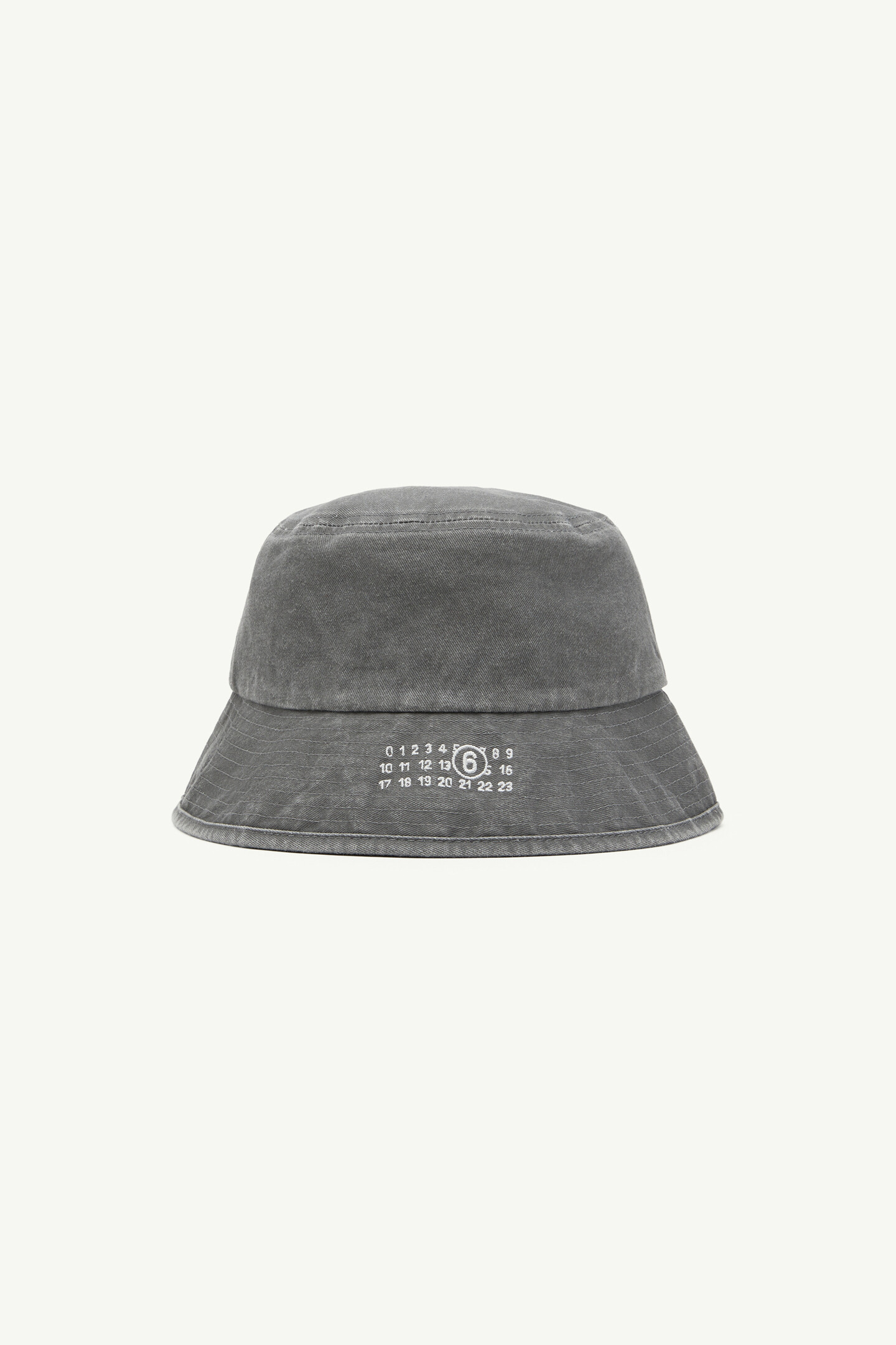 MM6 ウォッシュドコットン バケットハット グレー | Maison Margiela公式