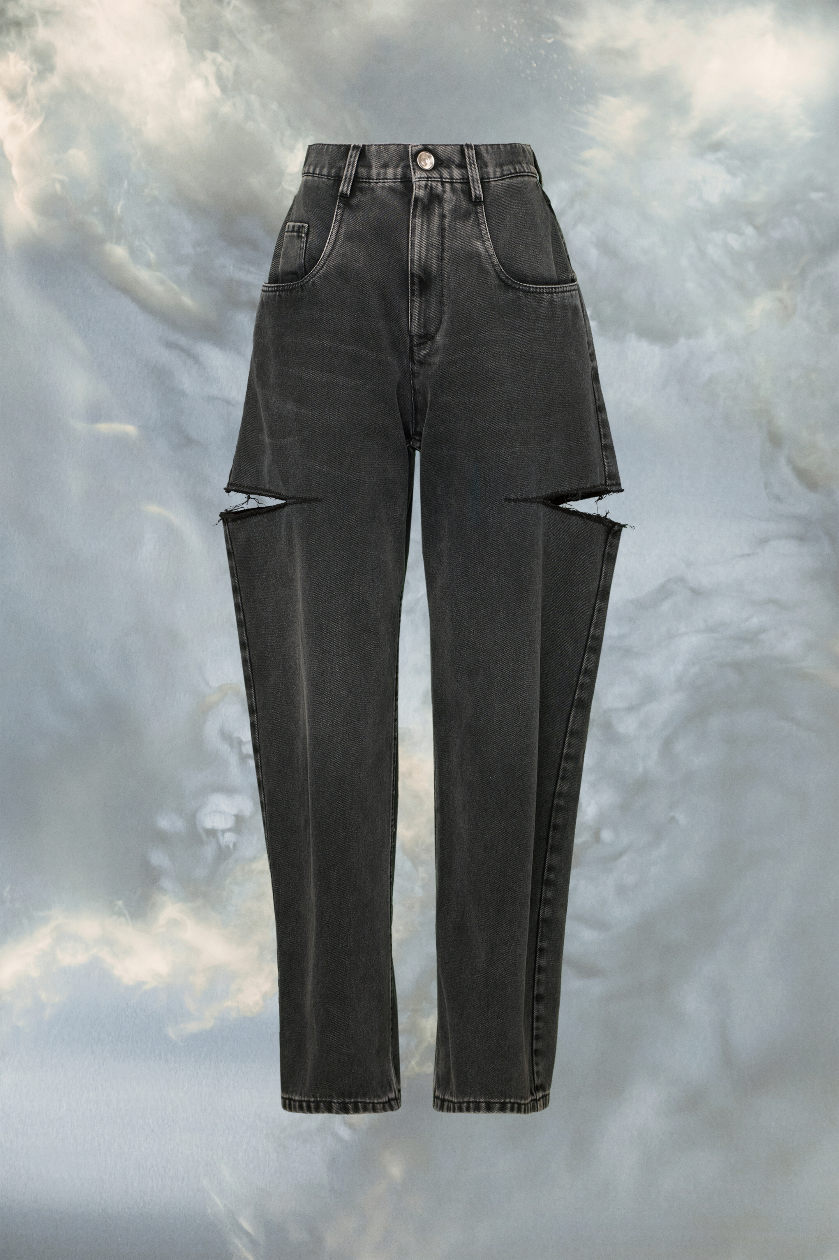 maison margiela Jean à découpe