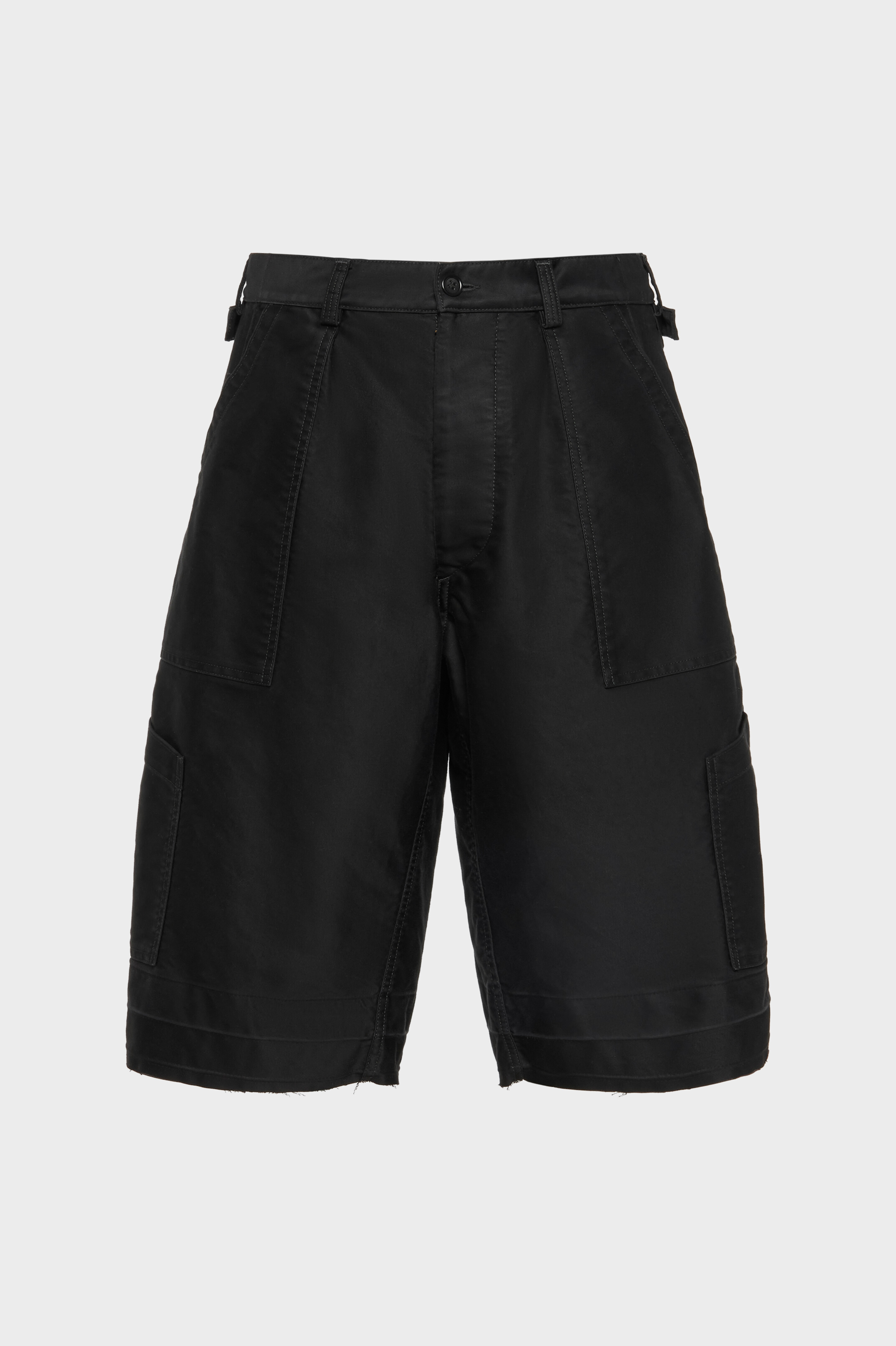 Men's Black Cotton Utility Shorts | Maison Margiela