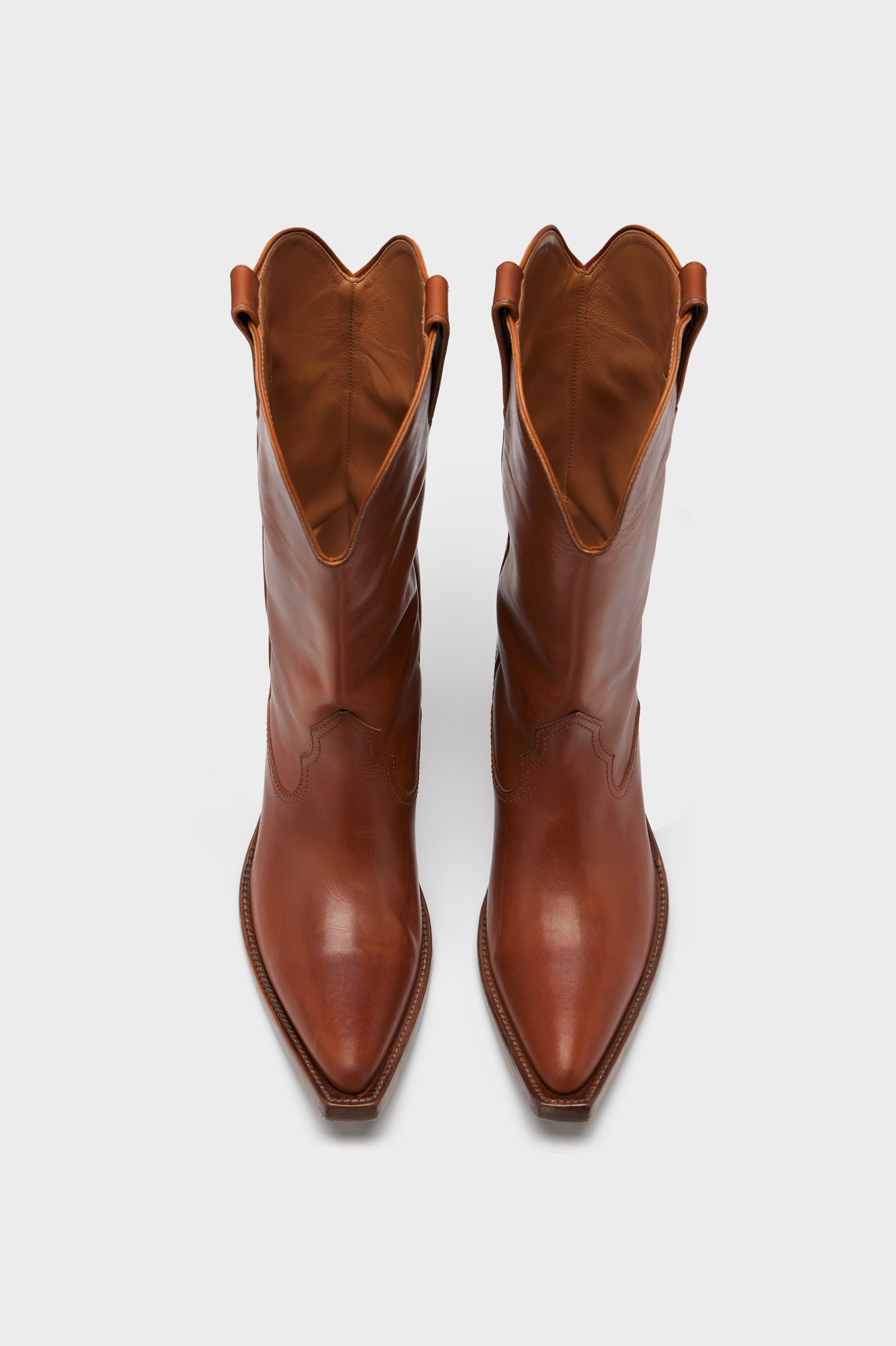 Heel-less Western Boots Cognac | Maison Margiela Official